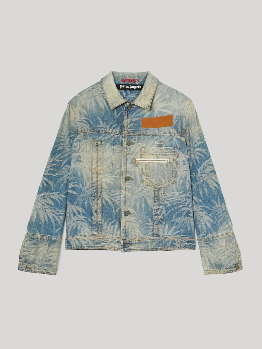 JUNGLE DENIM JACKET - Palm Angels® Official
