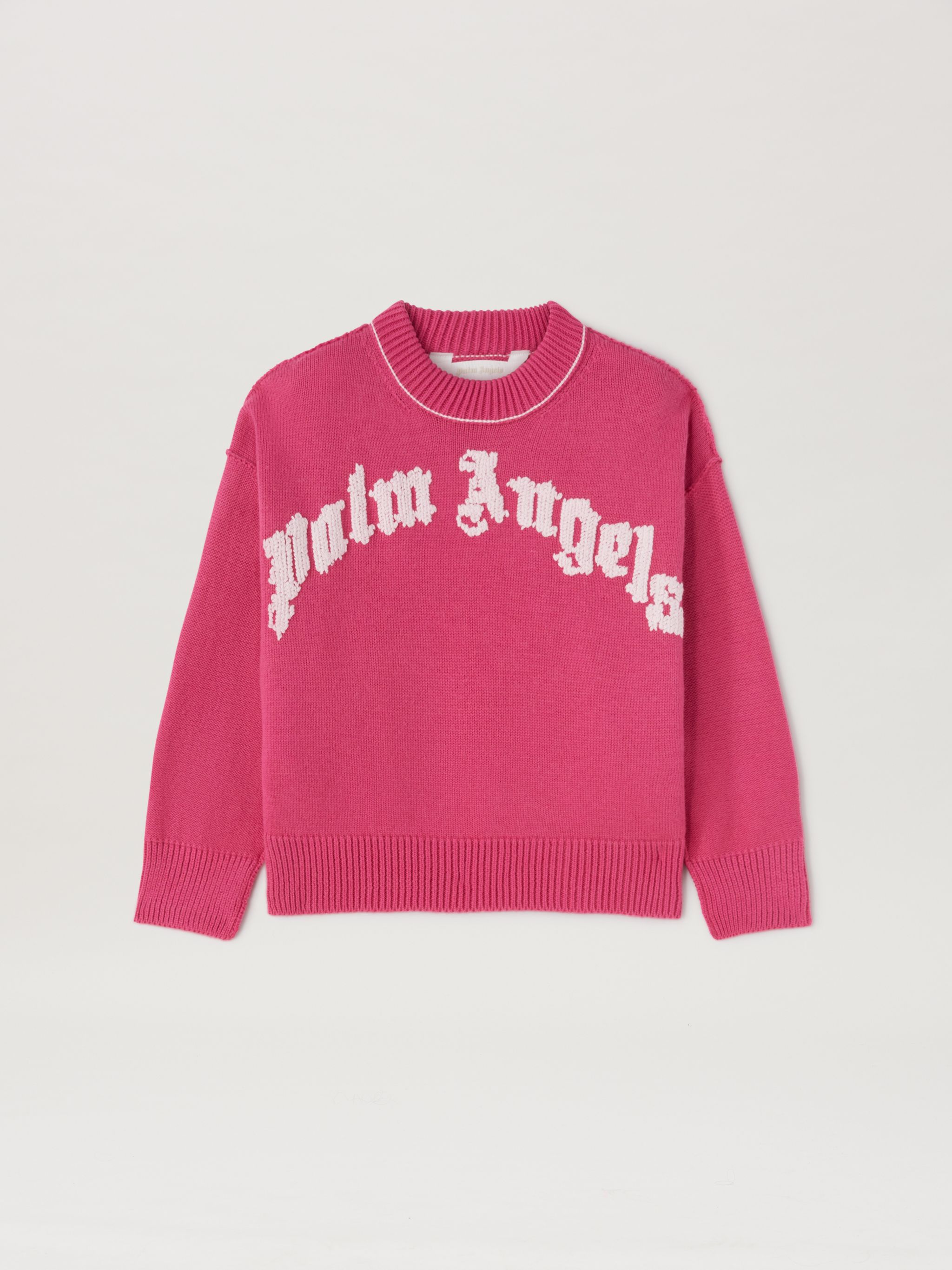 Pink logo sweater hotsell