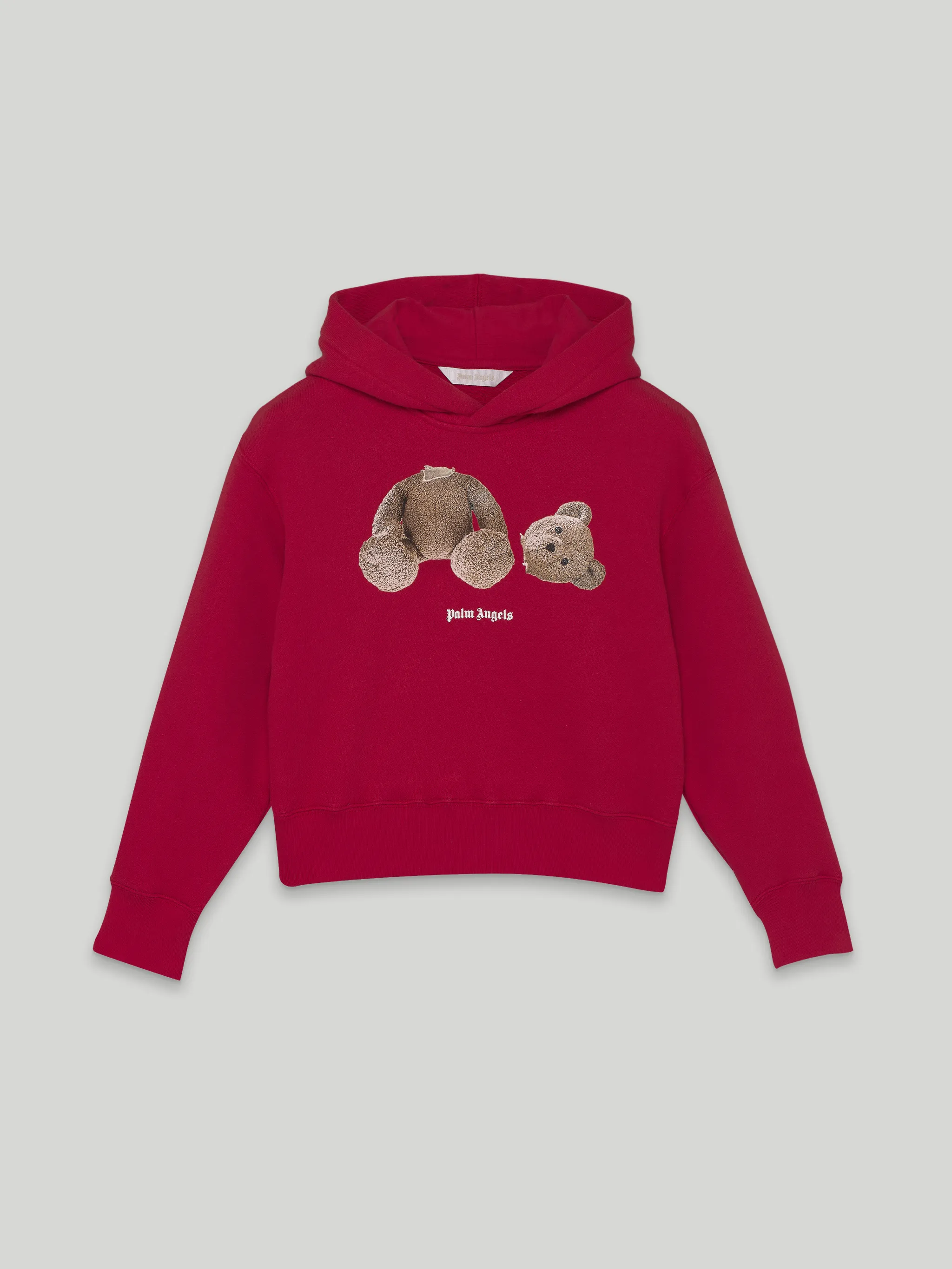 FELPA CON CAPPUCCIO E STAMPA BEAR - Sito ufficiale di Palm Angels®