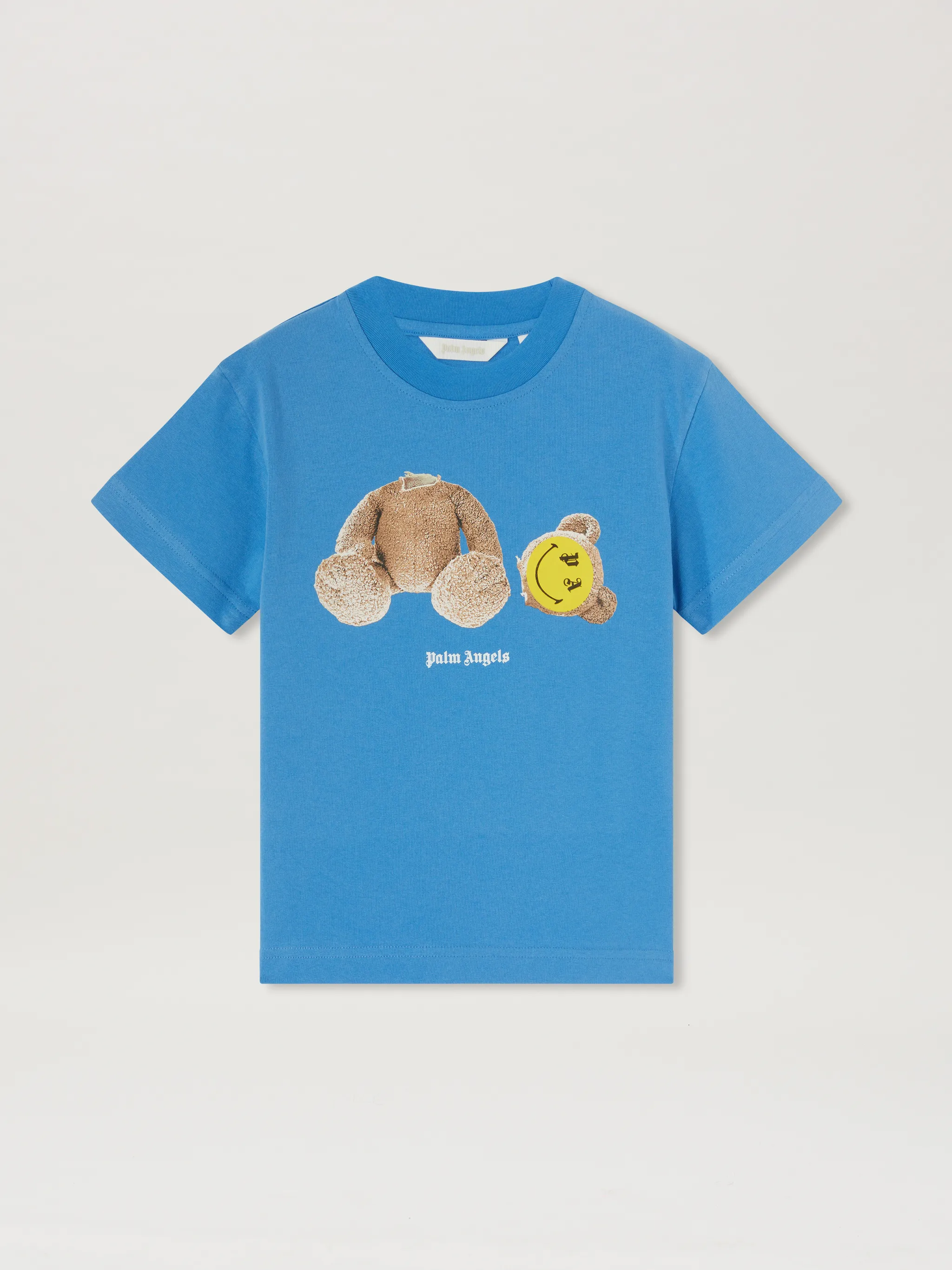 PA SMILEY BEAR T-SHIRT in blue - Palm Angels® Official