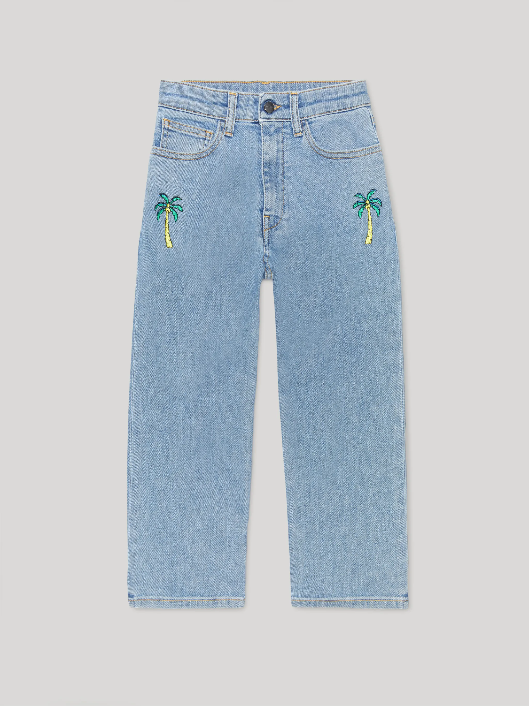 PANTALONI DENIM CON LOGO - Sito ufficiale di Palm Angels®