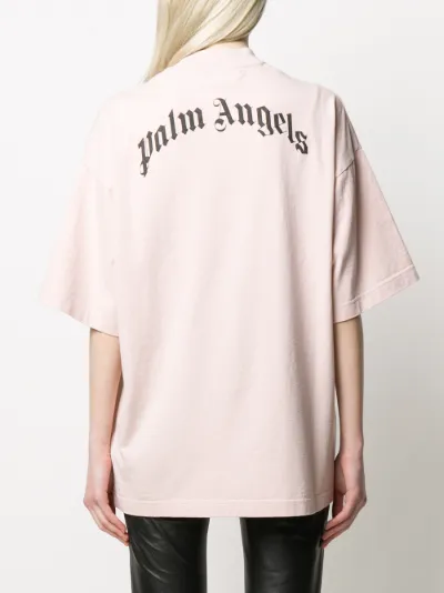 palm angels kill the bear t shirt pink