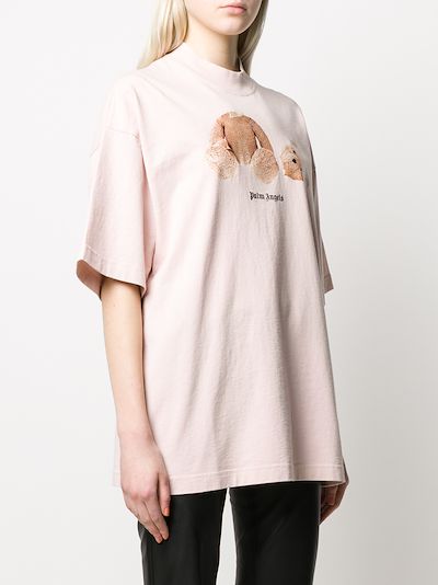 palm angels kill the bear t shirt pink