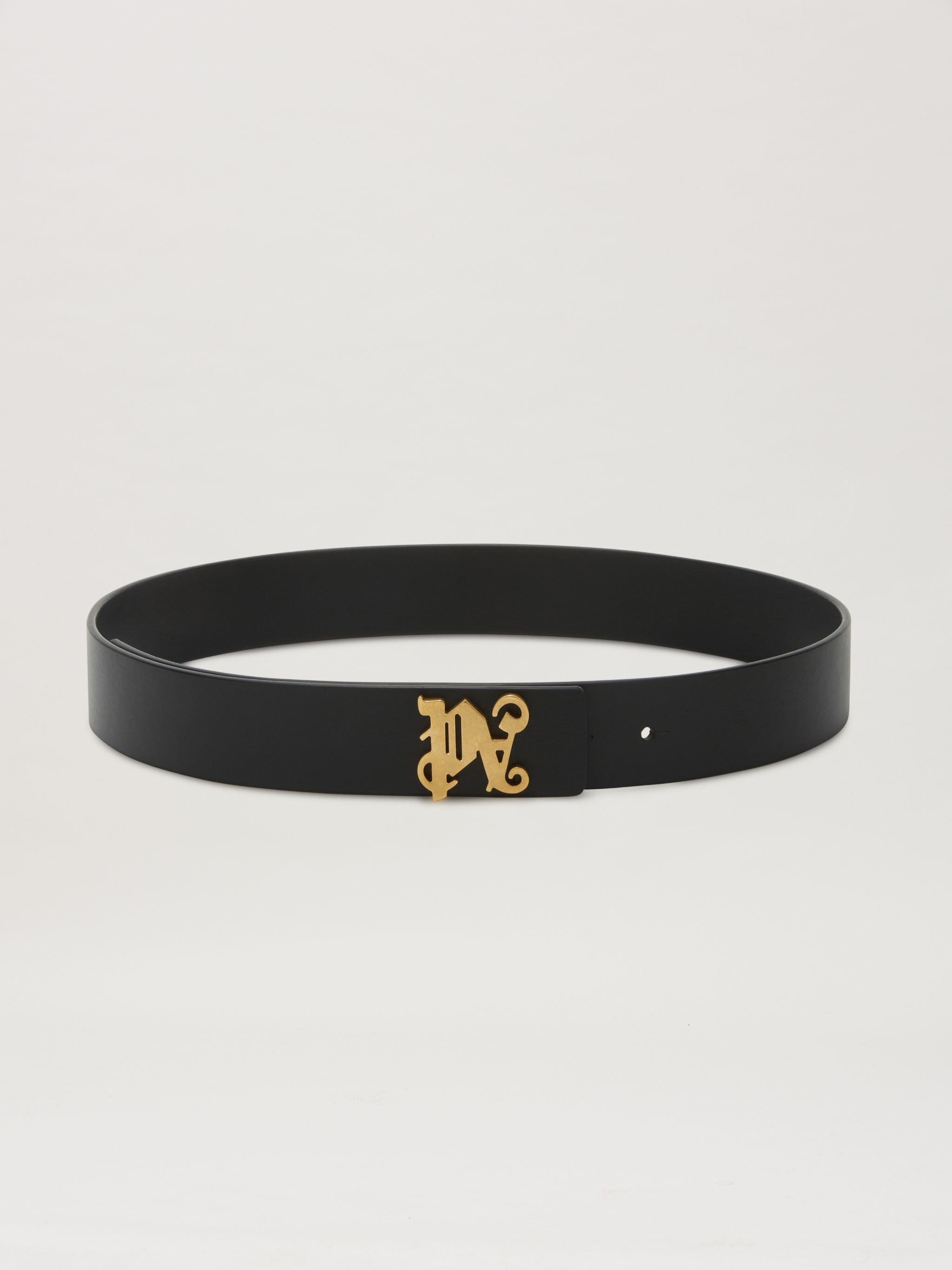 Leather Monogram Belt