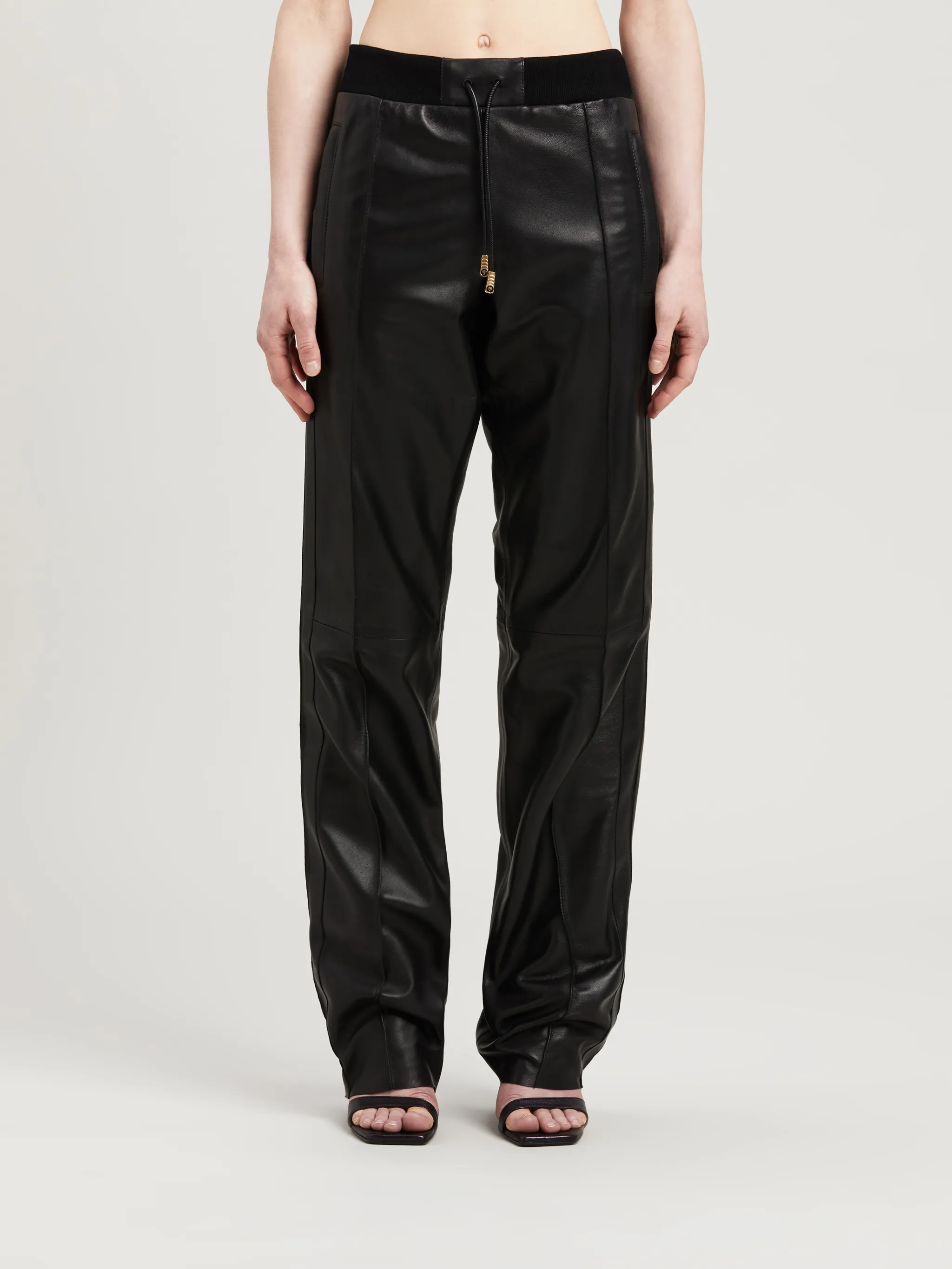 Palm angels leather on sale pants