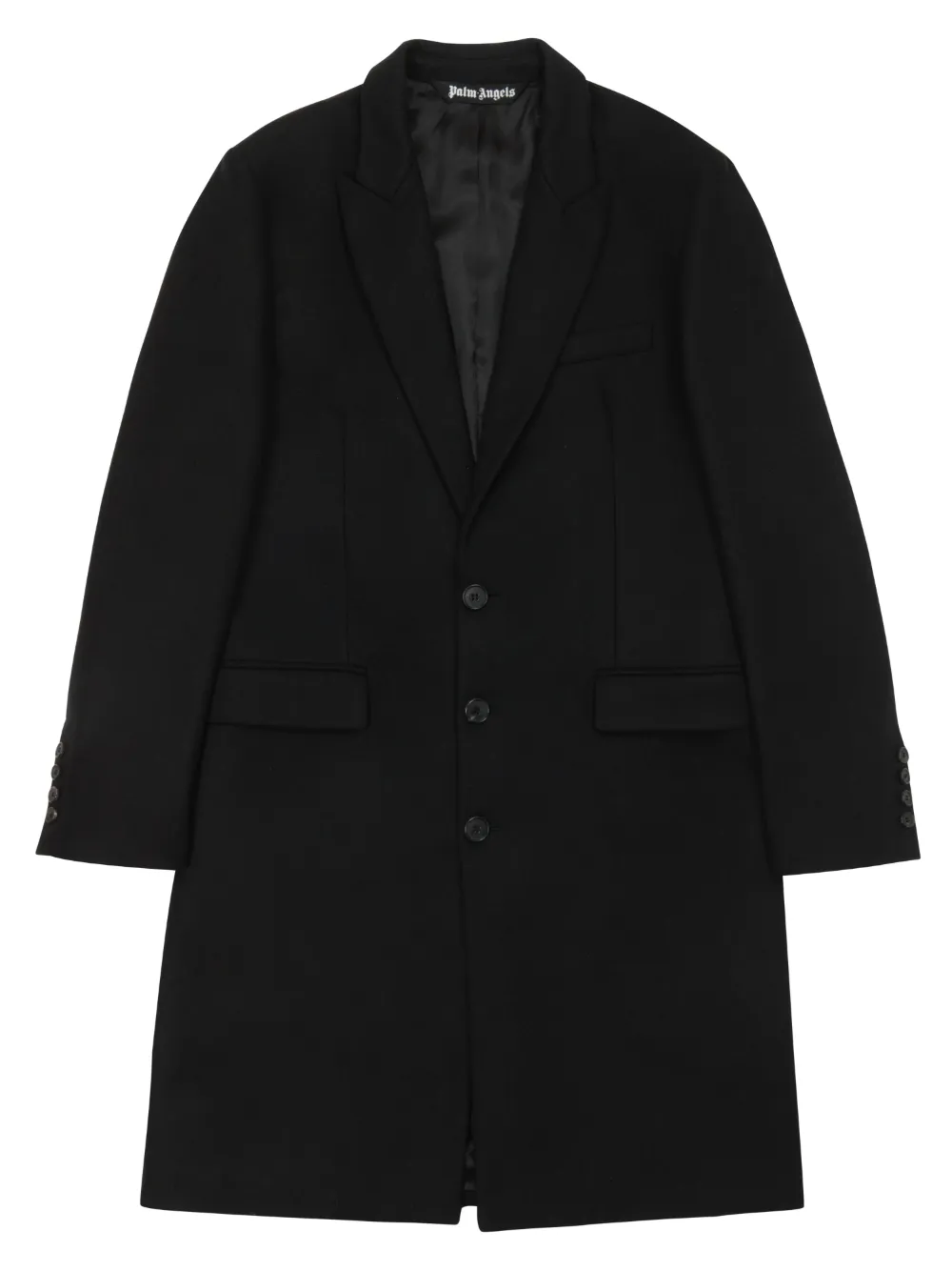 LOGO CLASSIC COAT in black - Palm Angels® Official