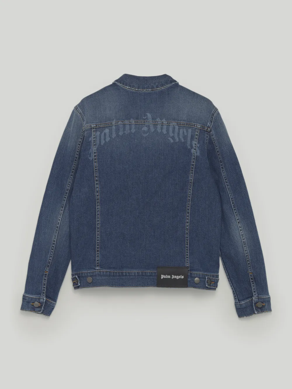 palm angels logo denim jacket