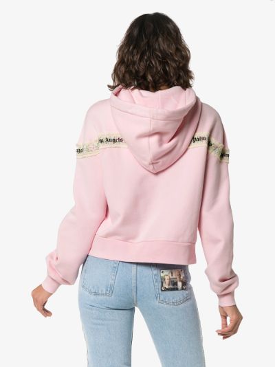 palm angels floral hoodie