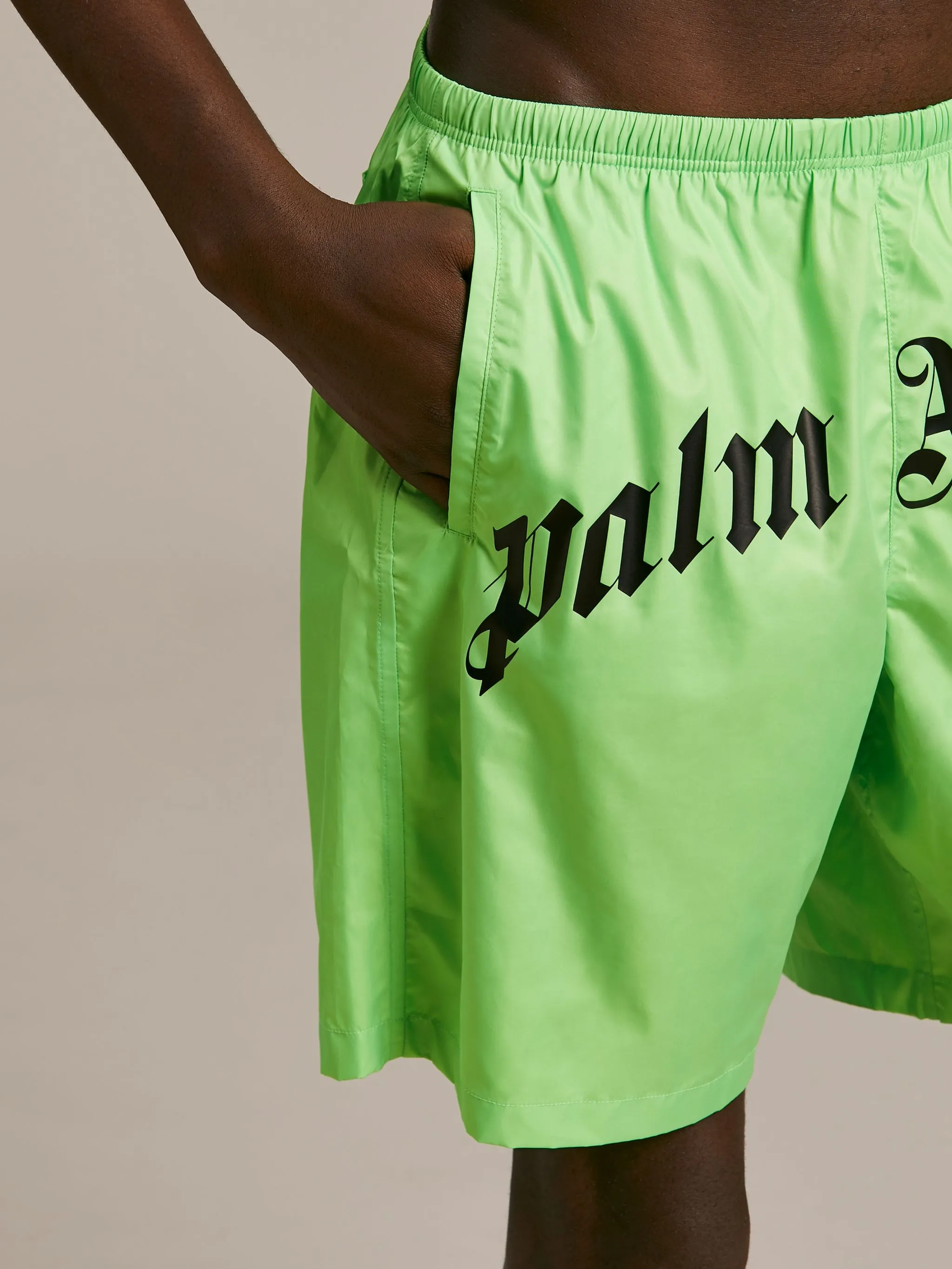 logoprint swim shorts Palm Angels® Official