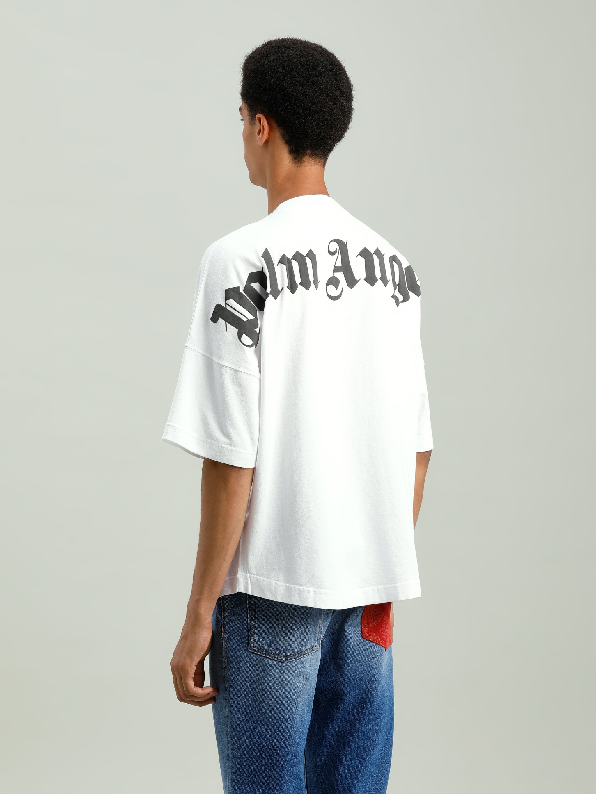 palm angels oversized logo t shirt