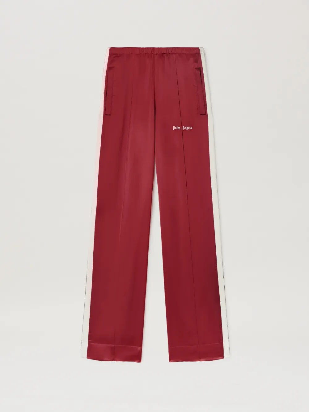 Logo Track pants fluid in red Palm Angels Official