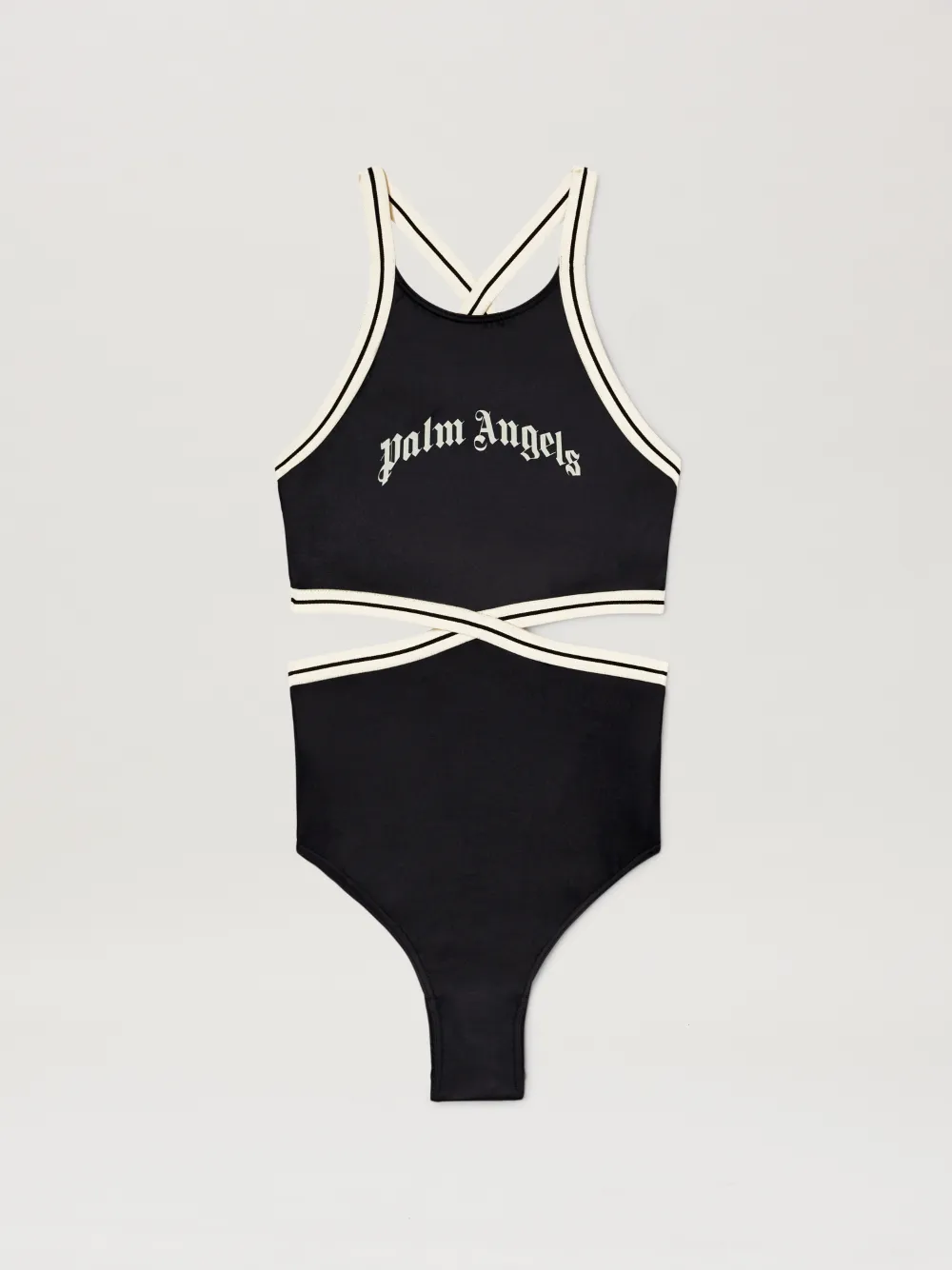Logo Flames Vint Crew in black - Palm Angels® Official Logo Flames Vint Crew in black - Palm Angels® Official