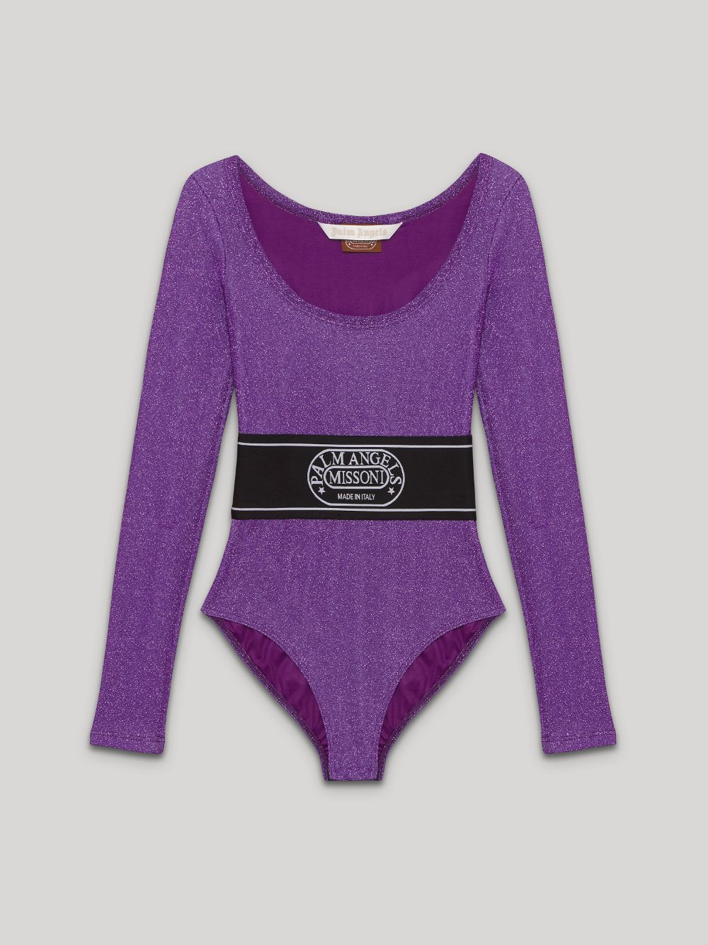 LUREX BODYSUIT in purple - Palm Angels® Official