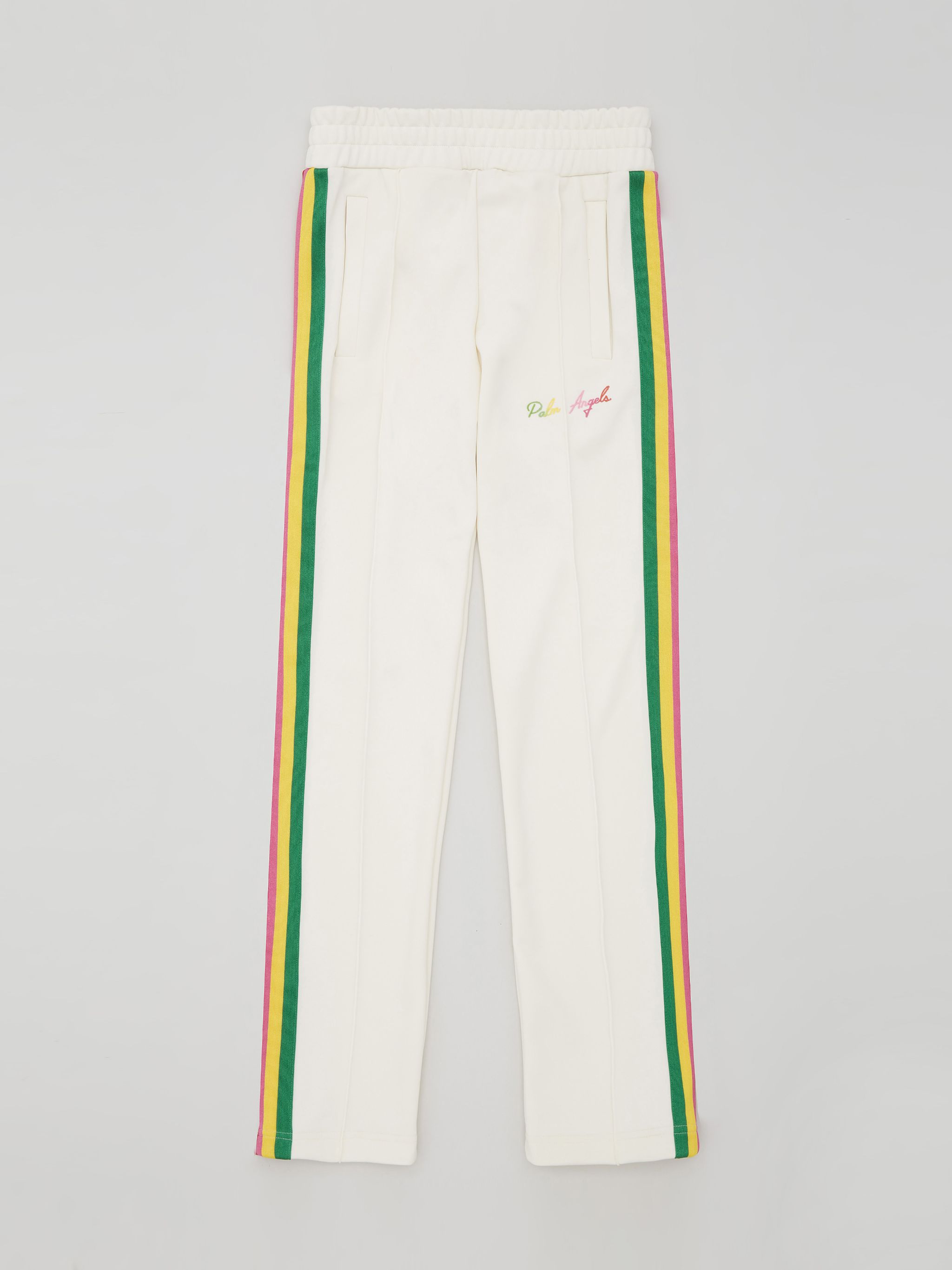 MIAMI LOGO TRACK PANTS in white - Palm Angels® Official