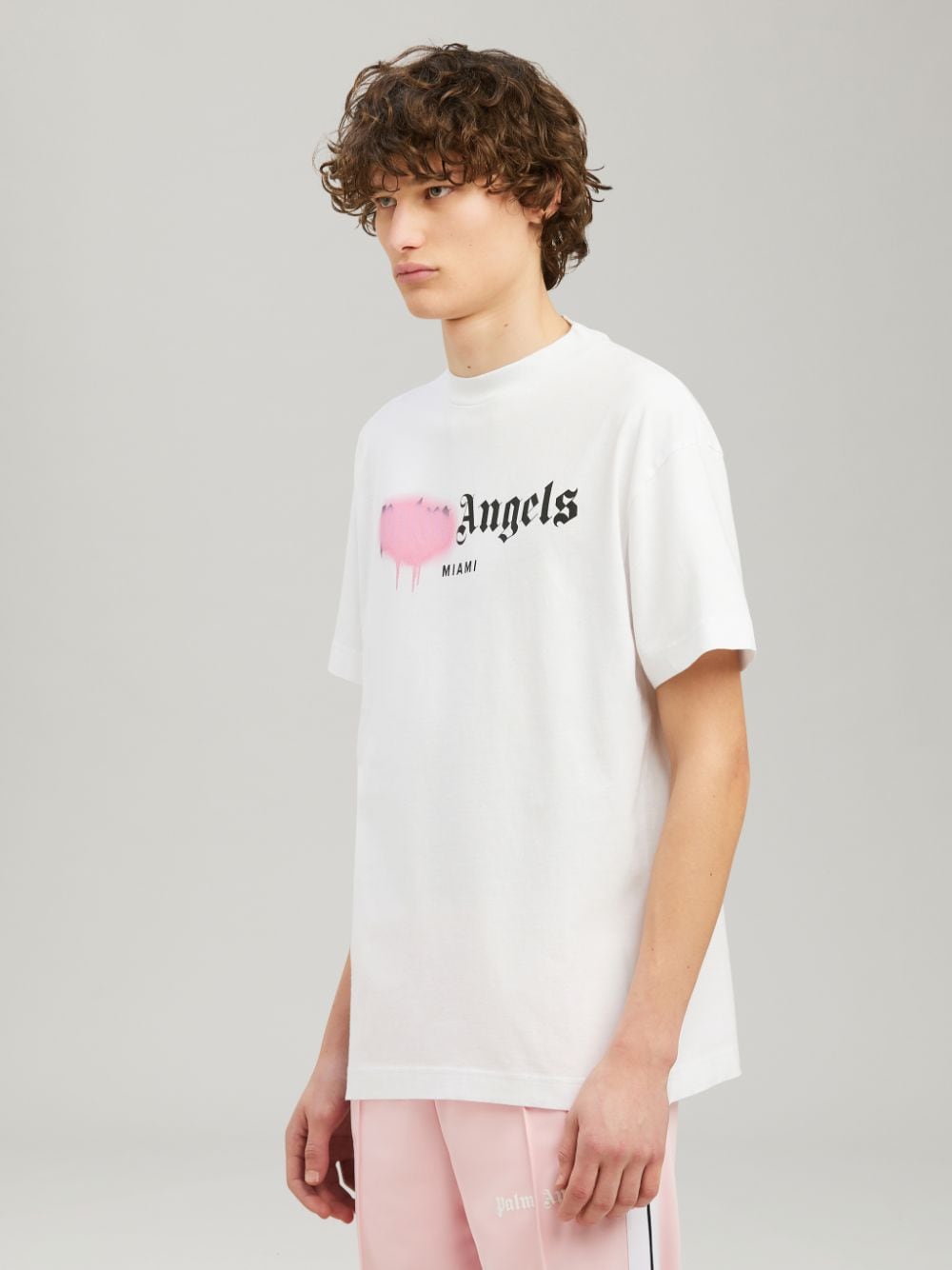 MIAMI SPRAYED T-SHIRT in white - Palm Angels® Official