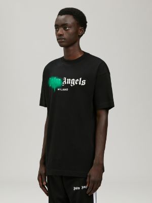 MILANO SPRAYED T-SHIRT in black - Palm Angels® Official