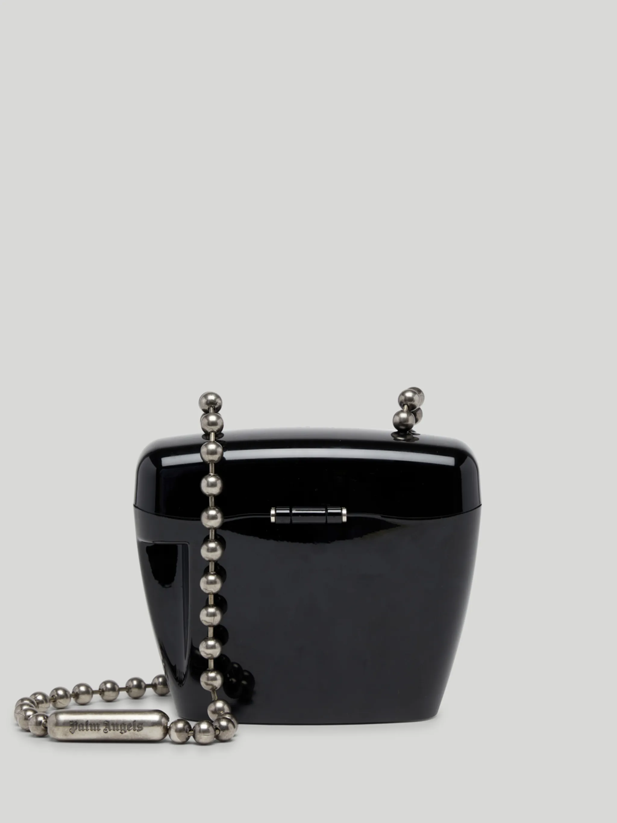 palm angels black padlock bag