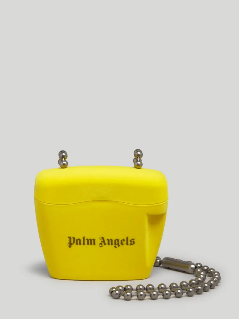 orange palm angels padlock bag