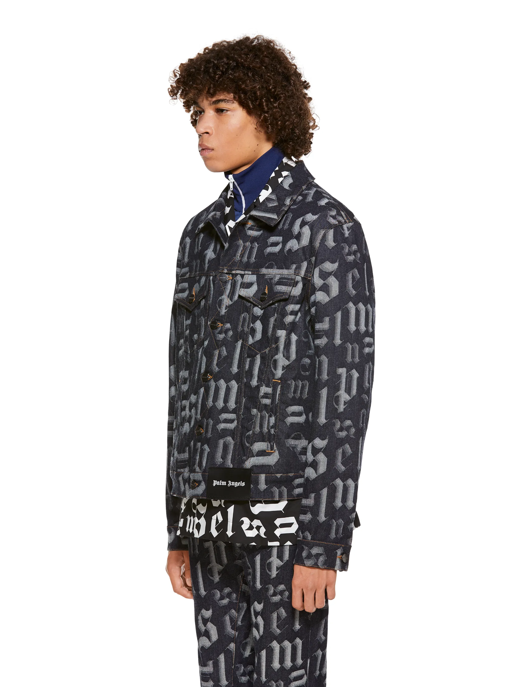 monogram denim jacket