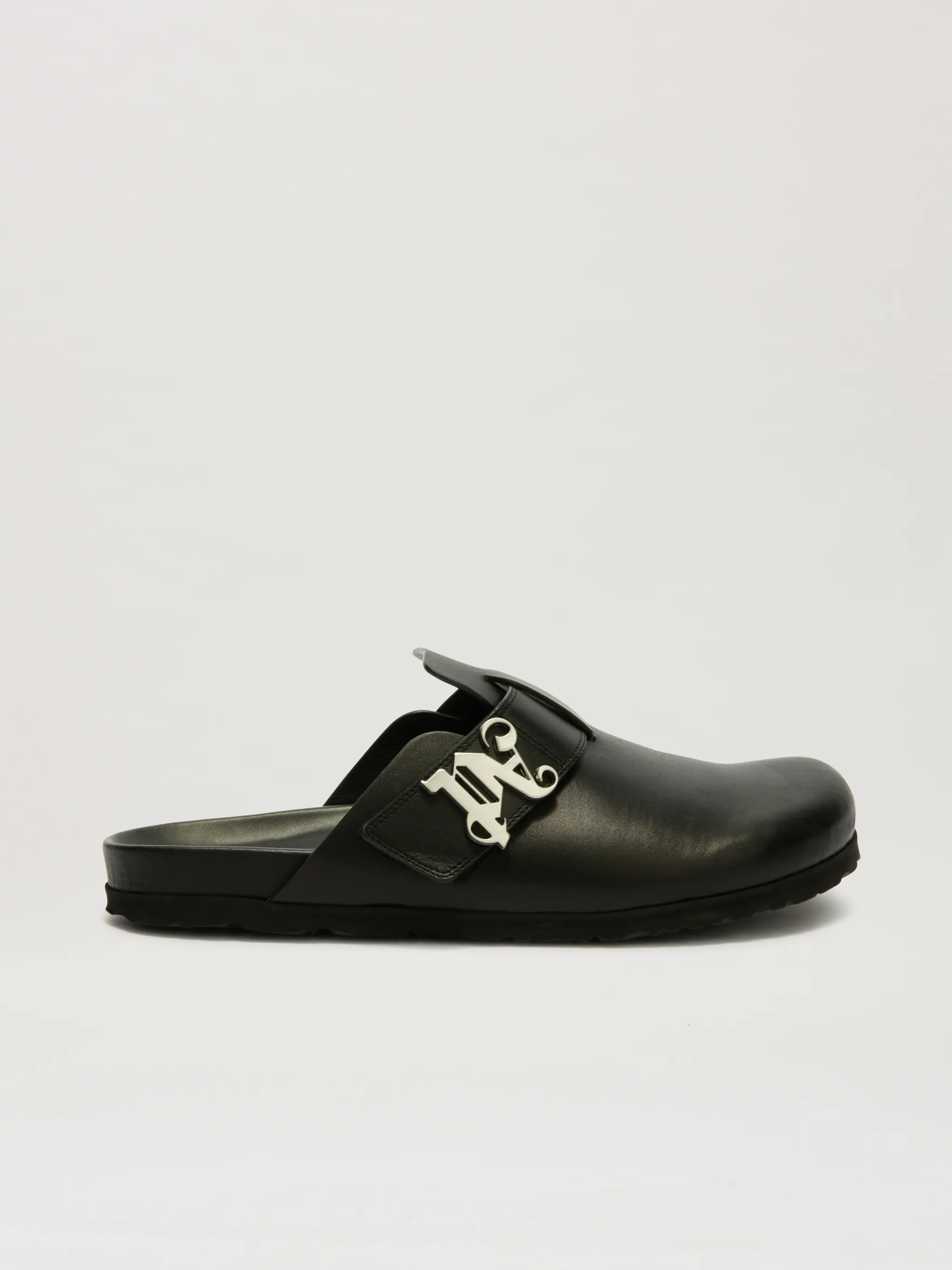 Monogram Leather Mules