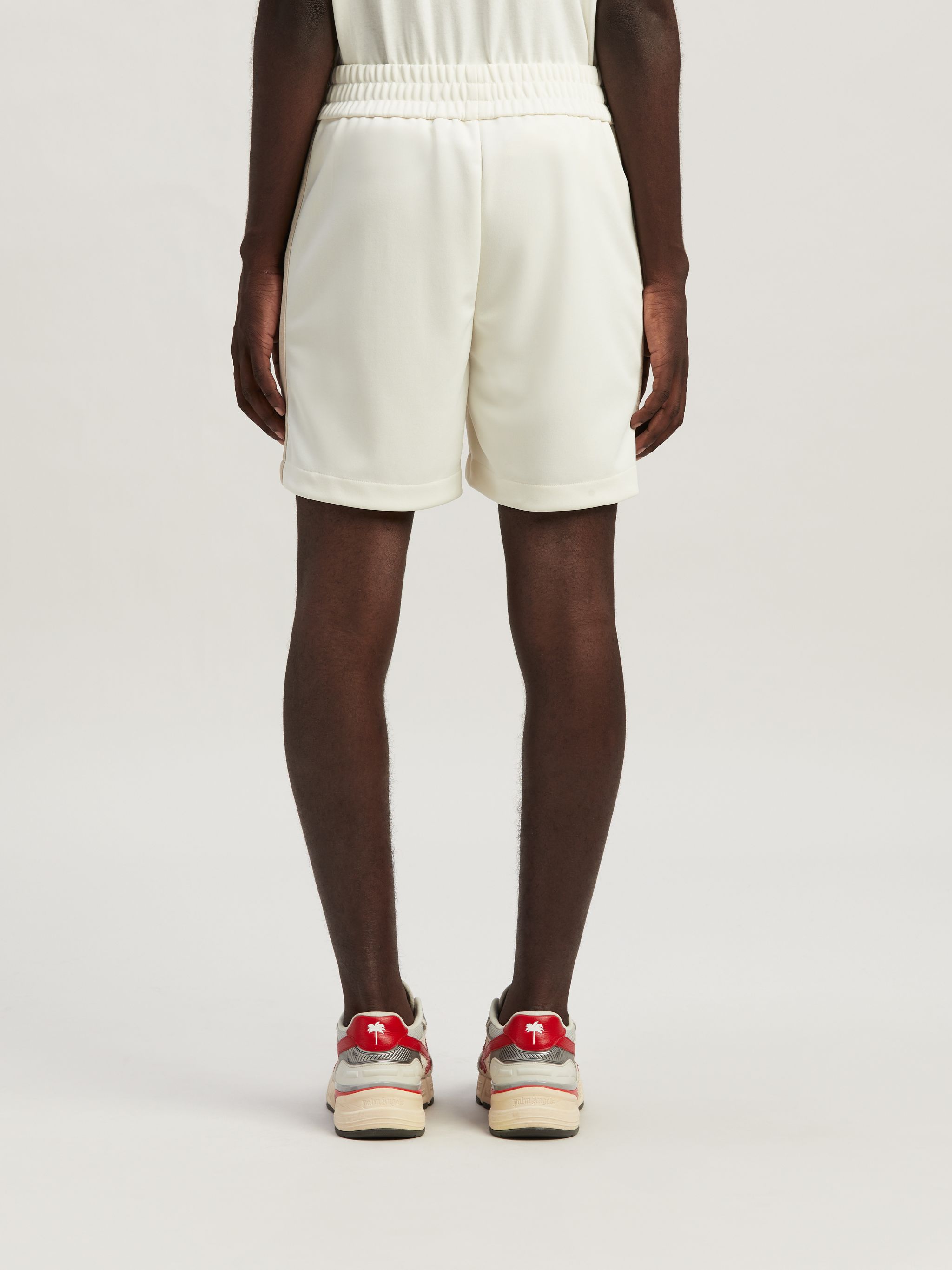 Monogram Track Shorts in white - Palm Angels® Official