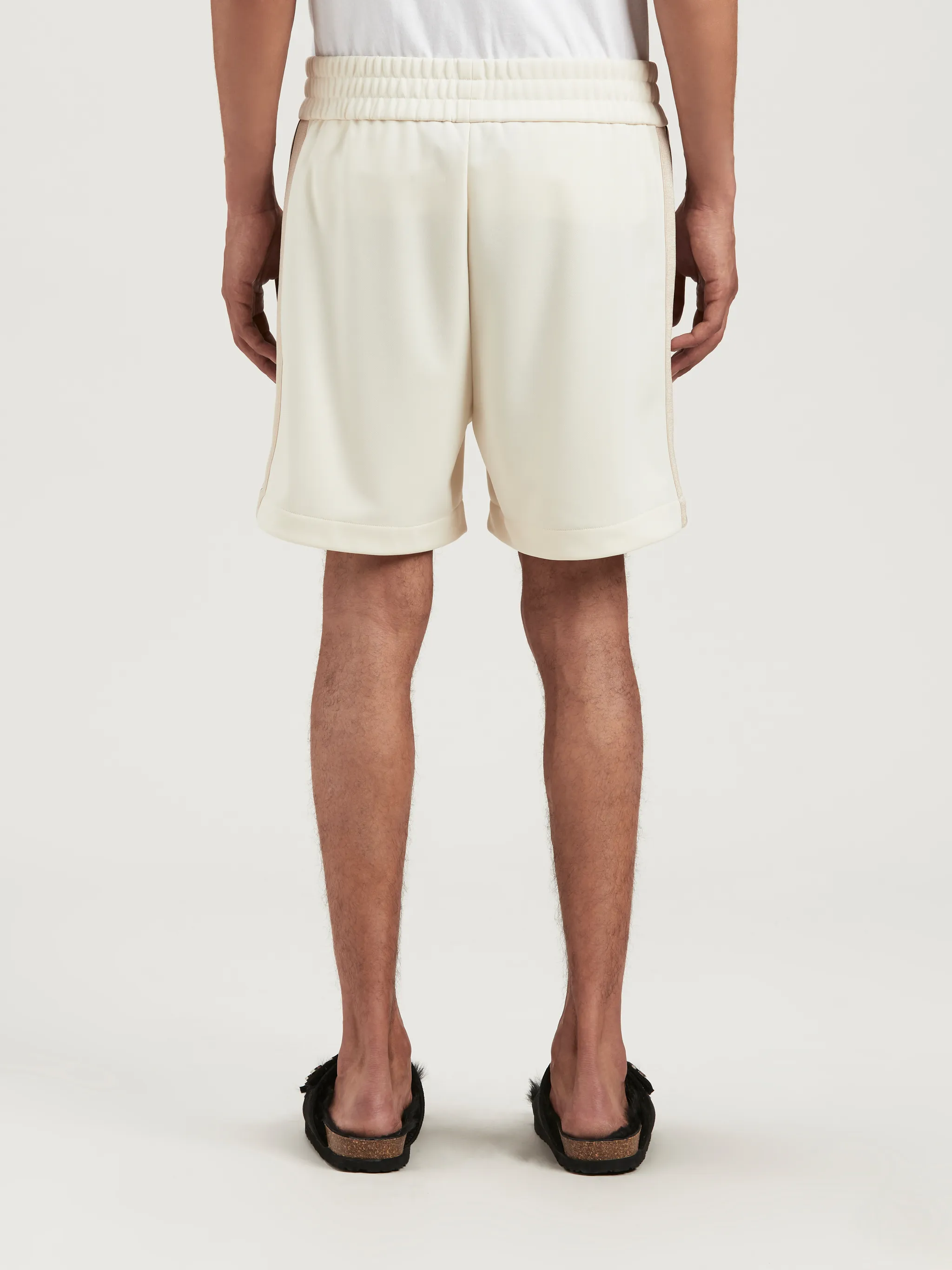 New Classic Track Shorts in neutrals - Palm Angels® Official