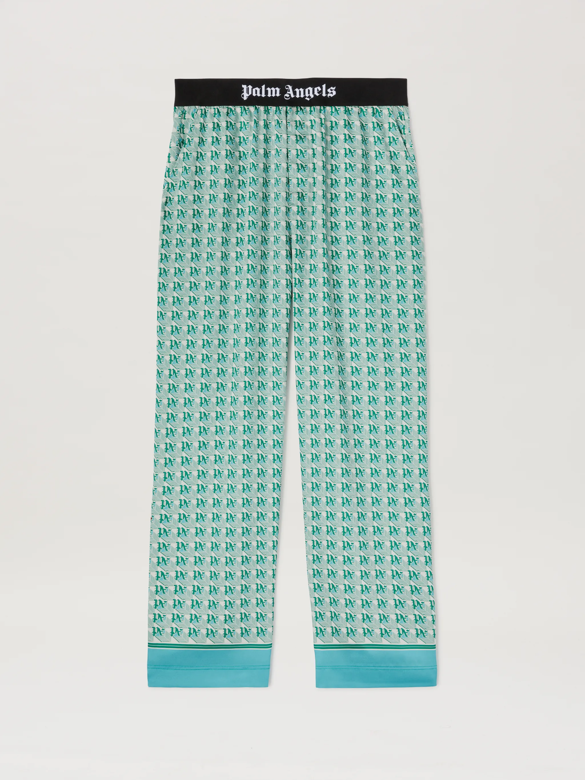 PA Diamond Pajama pants in 550b green - ivory - Palm Angels® Official