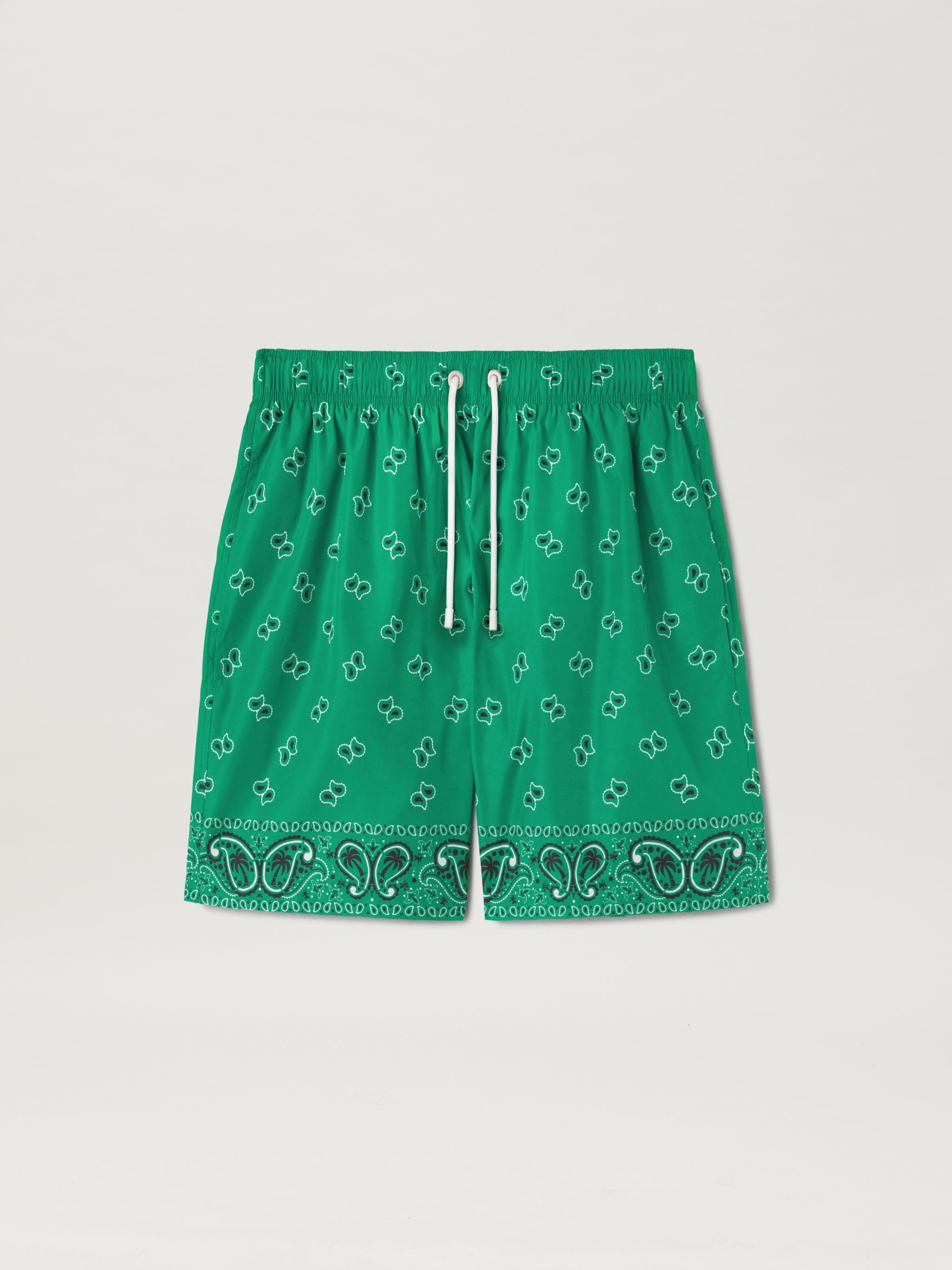 Paisley Swimshort in green - Palm Angels® Official