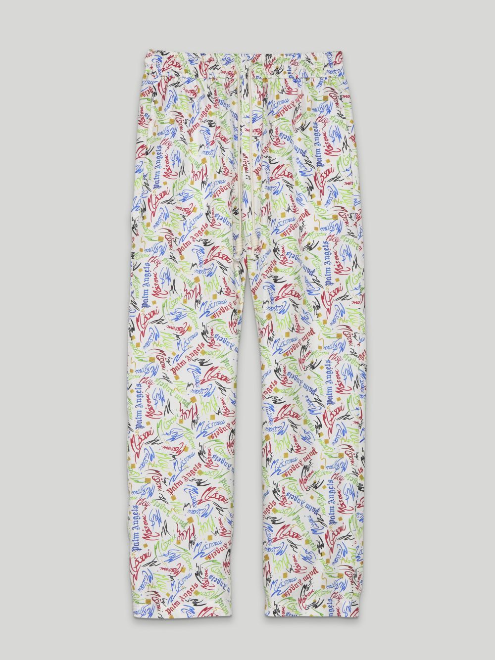 PAJAMA PANTS in white - Palm Angels® Official