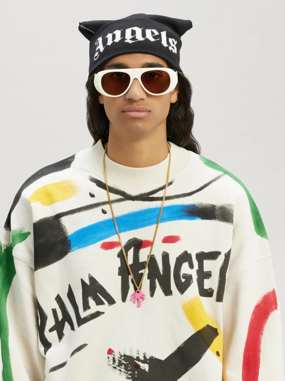 PALM ANGELS BEANIE in black Palm Angels® Official
