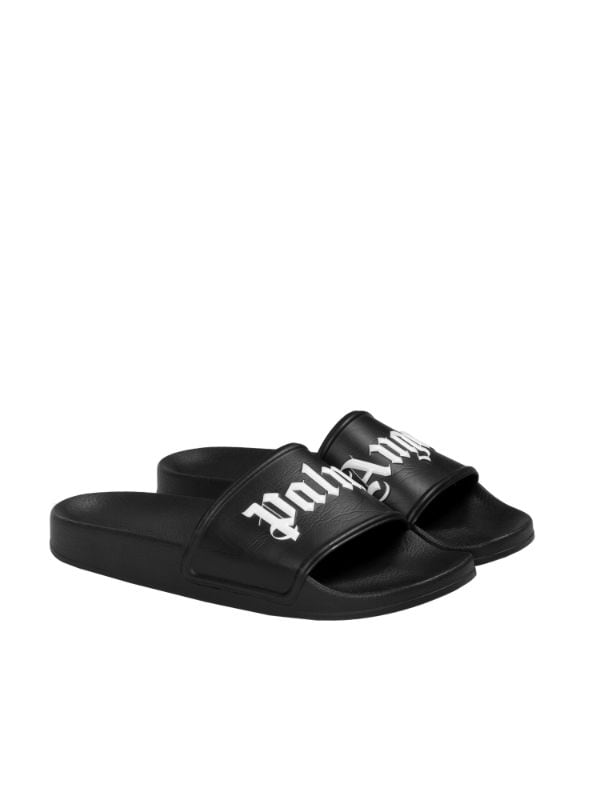 PALM ANGELS SLIDERS in black - Palm Angels® Official