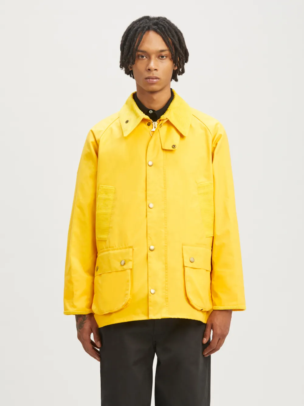 Palm Angels x Barbour Bedale Wax Jacket in yellow Palm Angels® Official