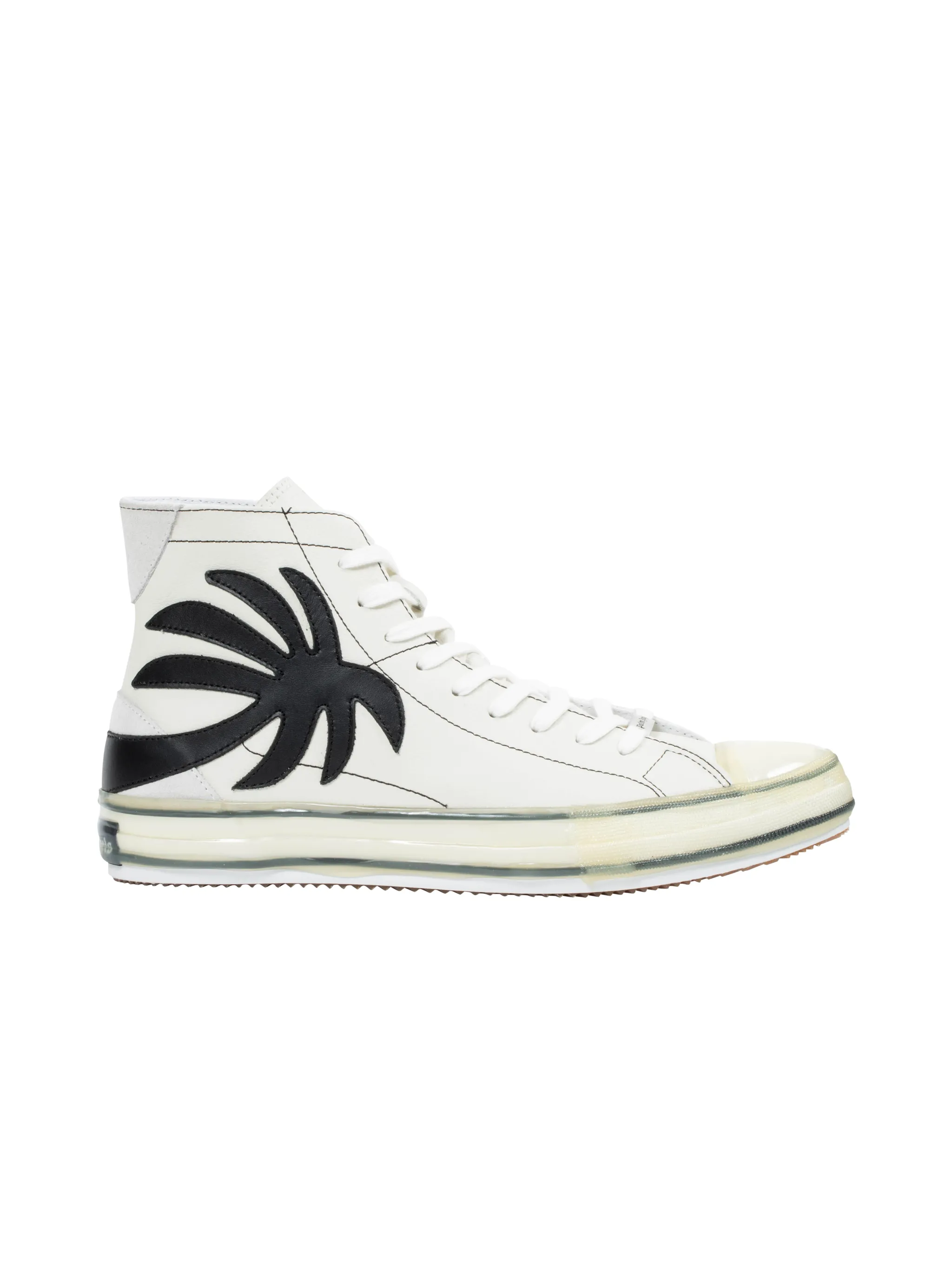 palm angels white logo vulcanized sneakers