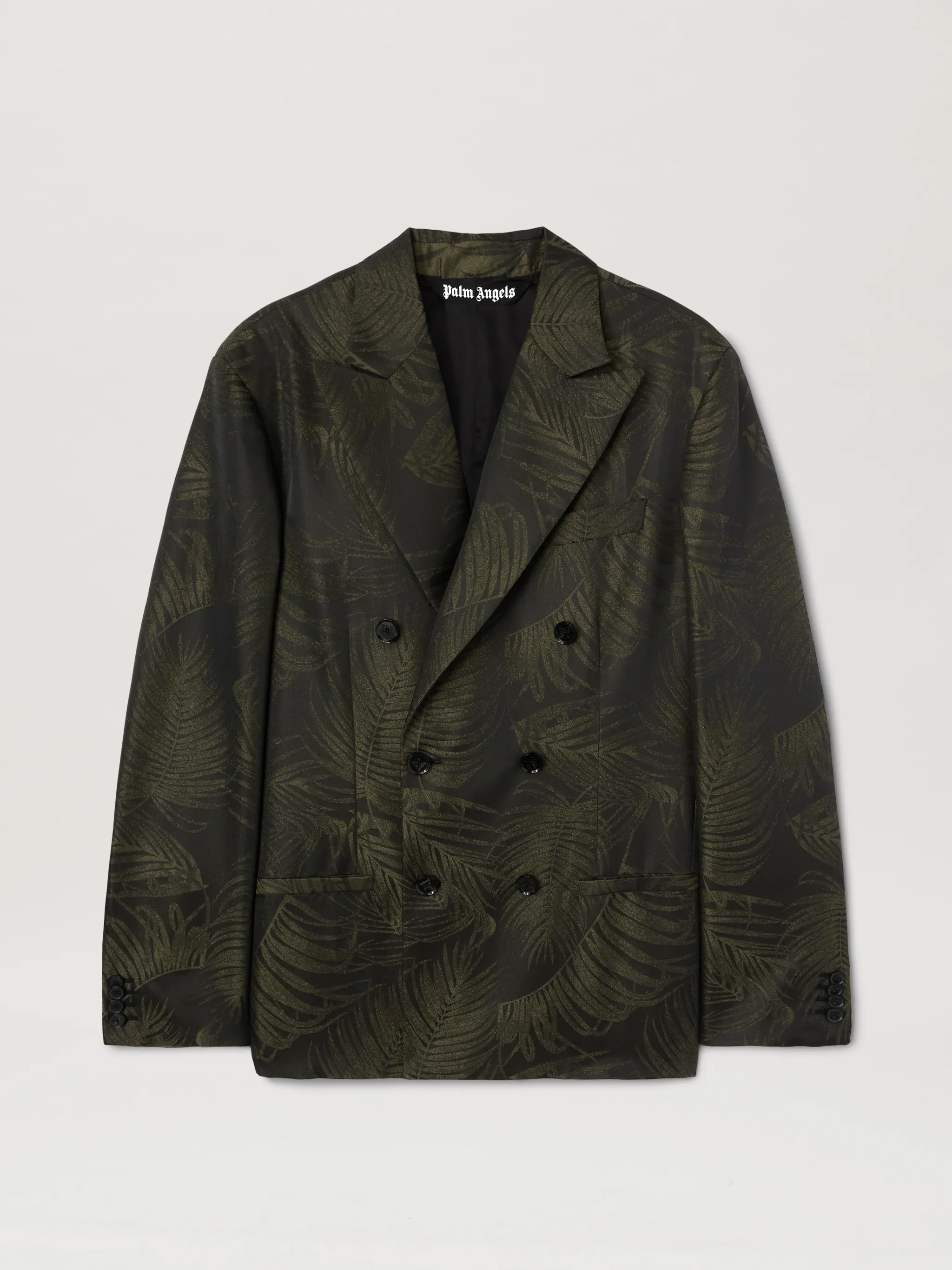 Palm jacquared blazer