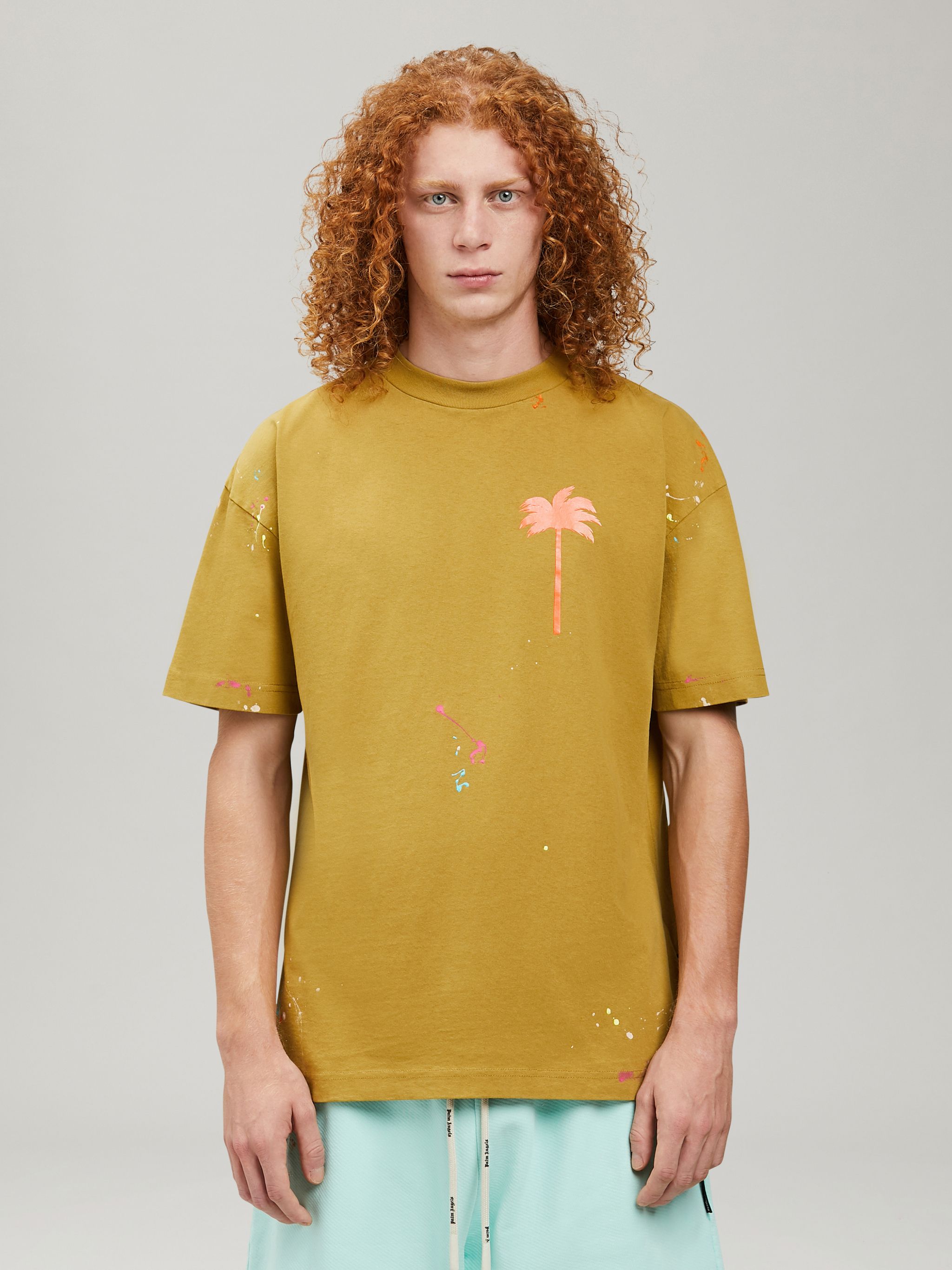 PALM TREE PAINTED T-SHIRT