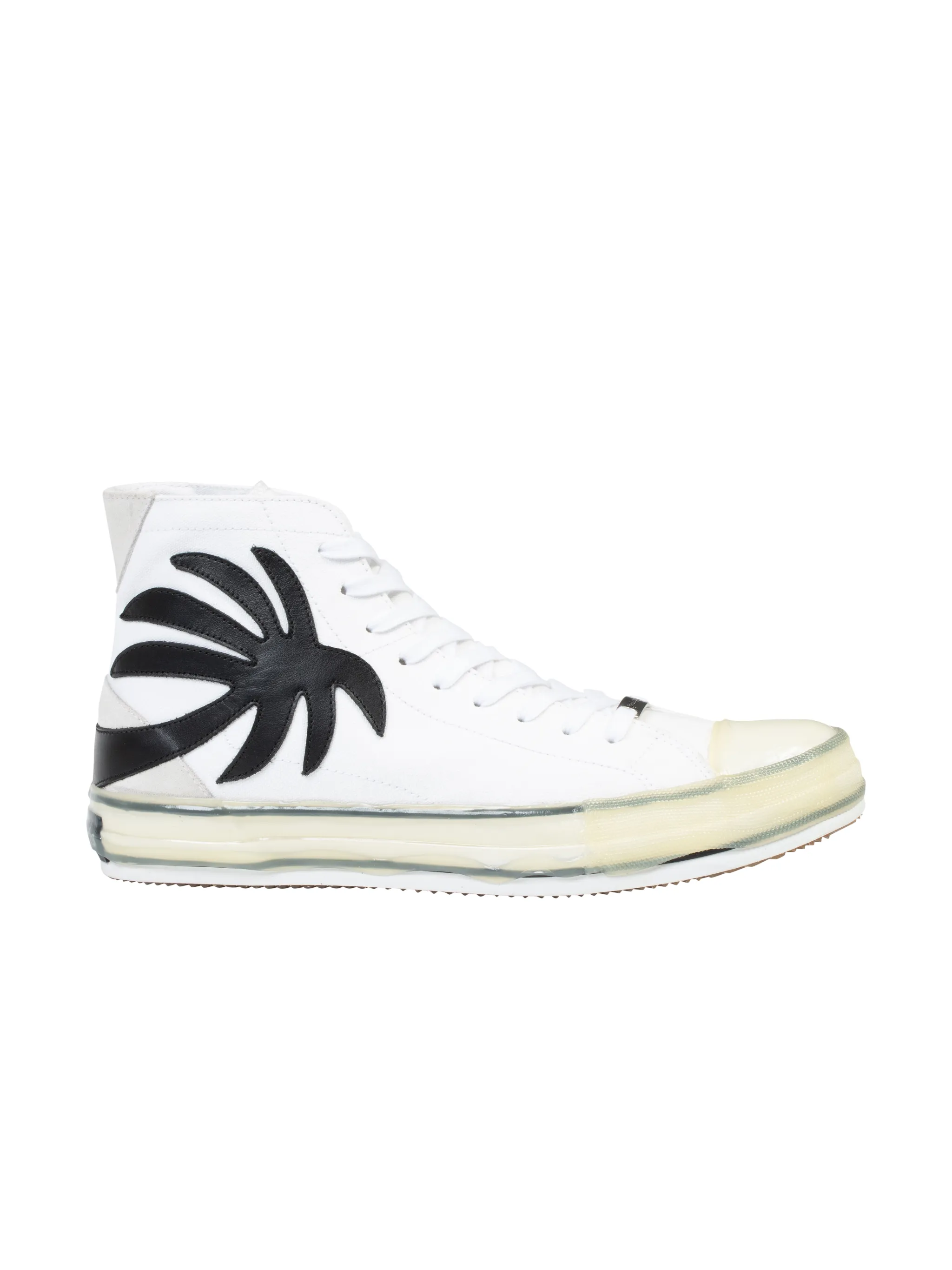 palm angels white logo vulcanized sneakers
