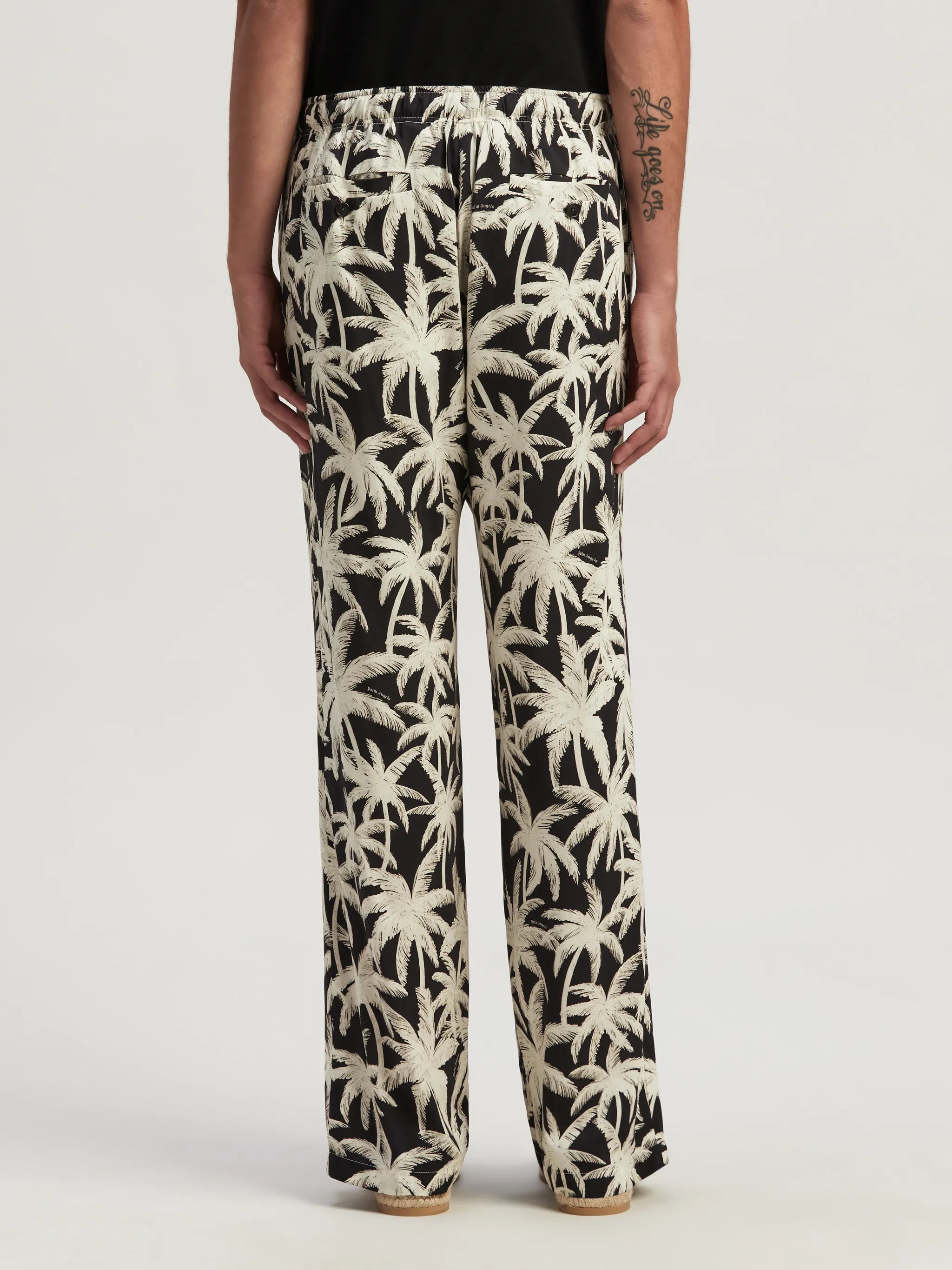Palms Allover Loose Pants in black Palm Angels® Official