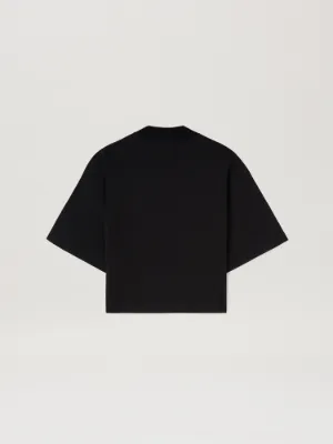 Palms Cropped T-Shirt in black - Palm Angels® Official