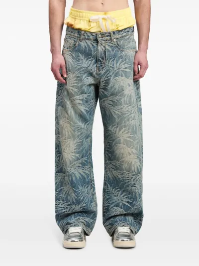 【PALM ANGELS】denim baggy-fit oversized ジーンズ PALM ANGELS】denim baggy-fit oversized ジーンズ (Palm Angels