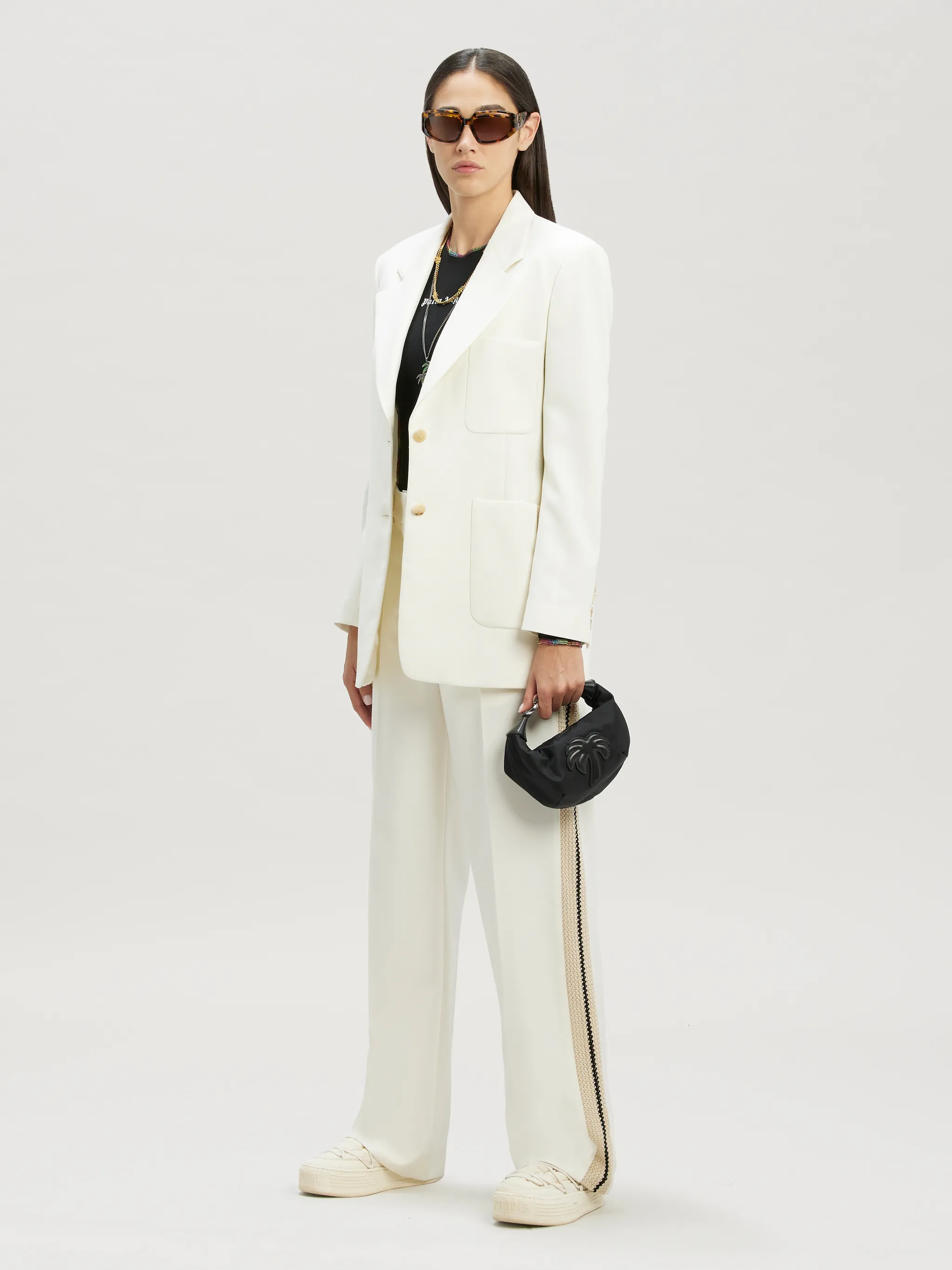 PANTALONI SARTORIALI CON DETTAGLIO IN MAGLIA