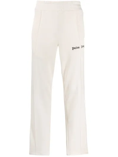 Palm Angels Pantaloni sportivi con bande arcobaleno toni neutri | MODES