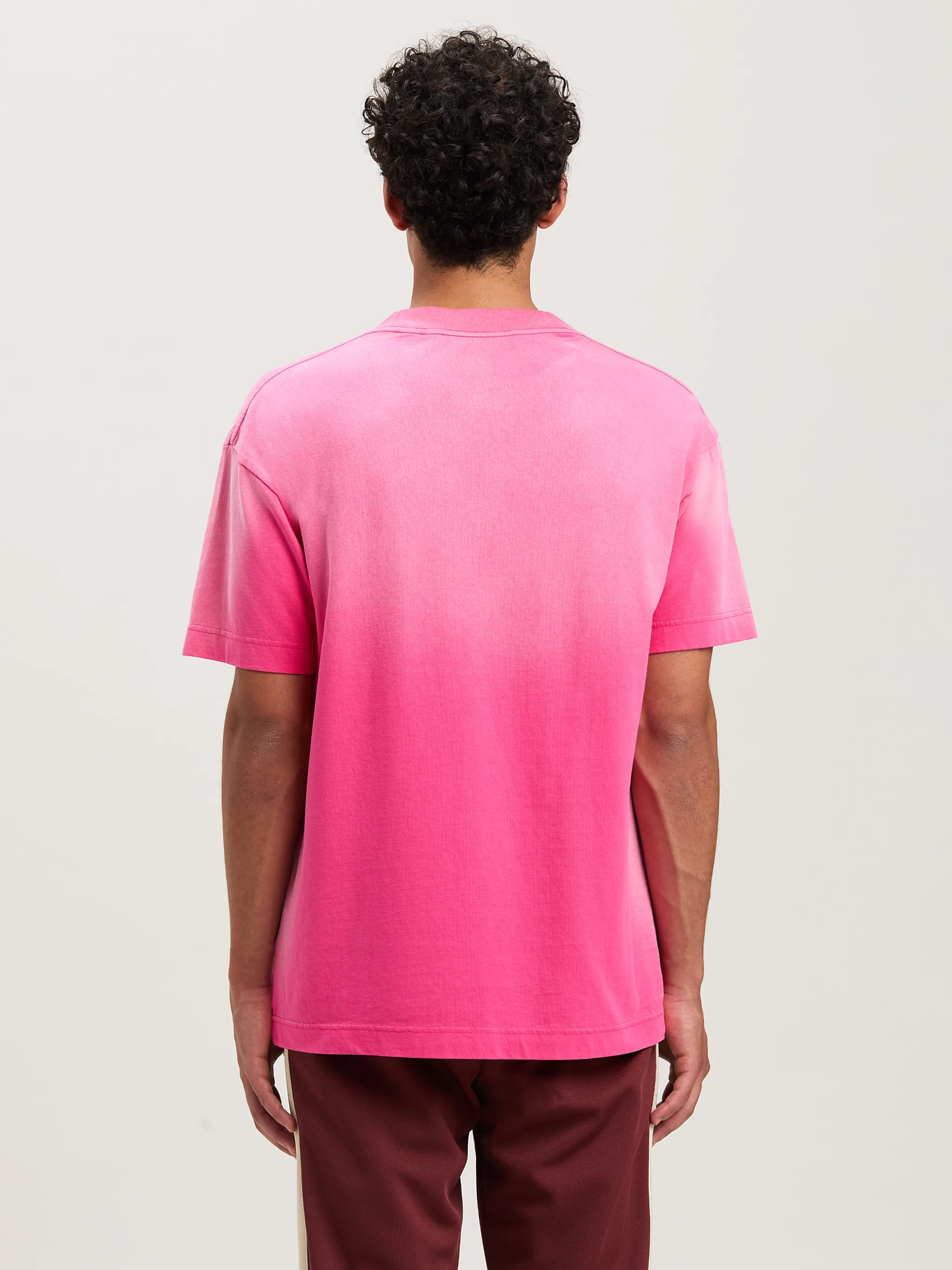 Paradise T-shirt in 3203 fuchsia - off white - Palm Angels® Official