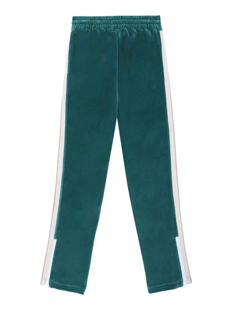 palm angels blue chenille track pants