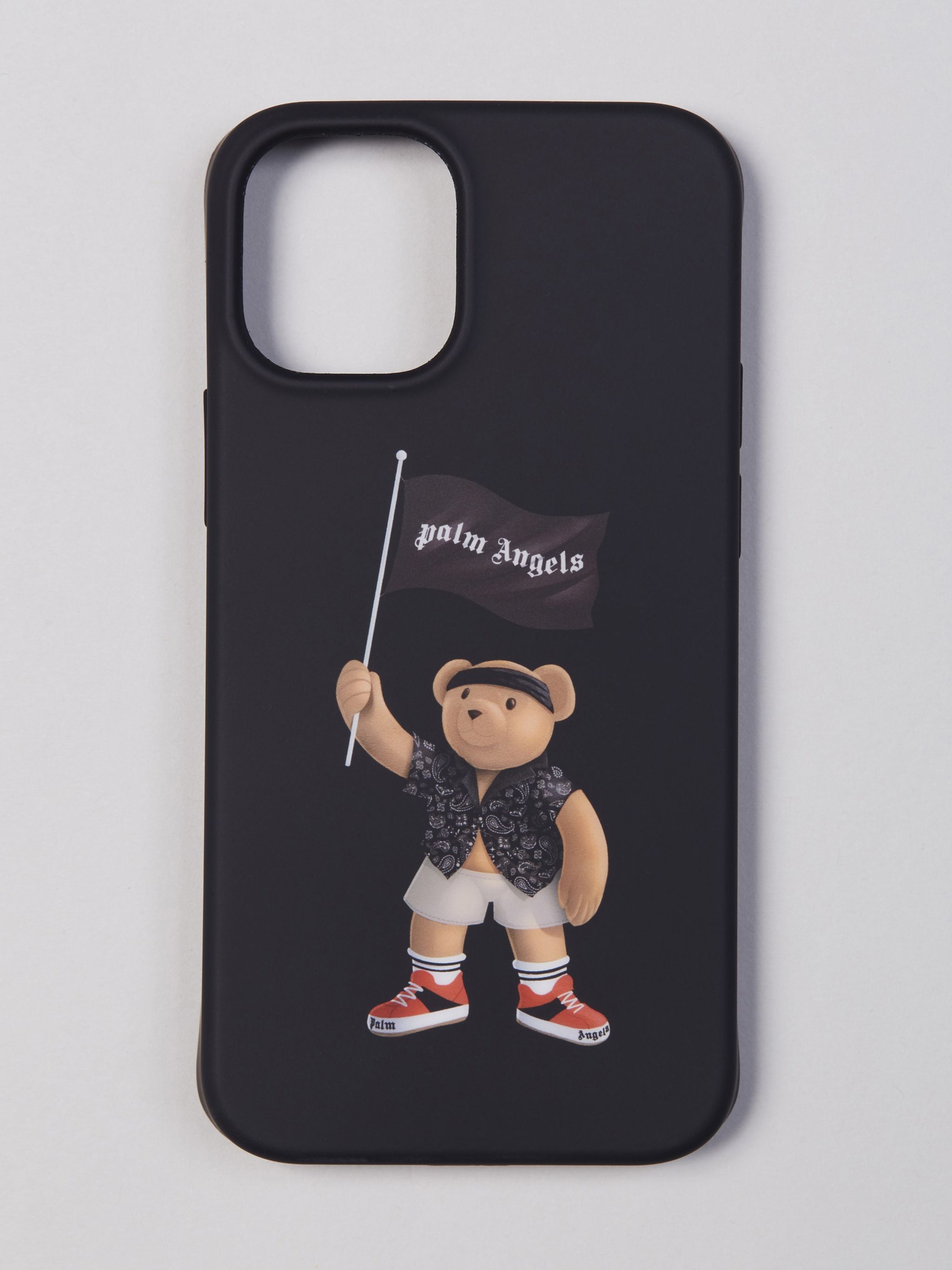 PIRATE BEAR IPHONE CASE 12 PRO in black - Palm Angels® Official