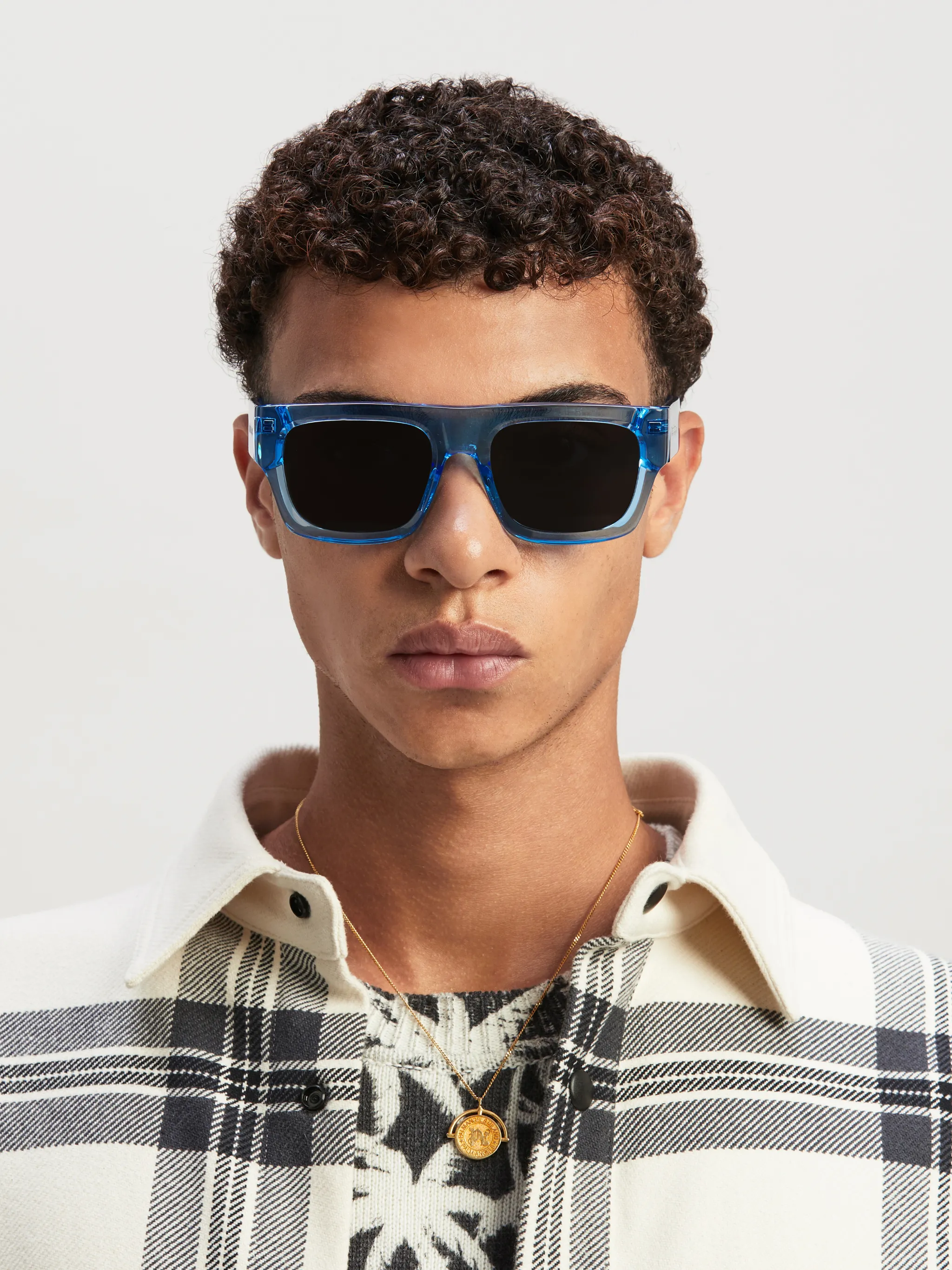 Pixley Sunglasses In Blue Palm Angels Official
