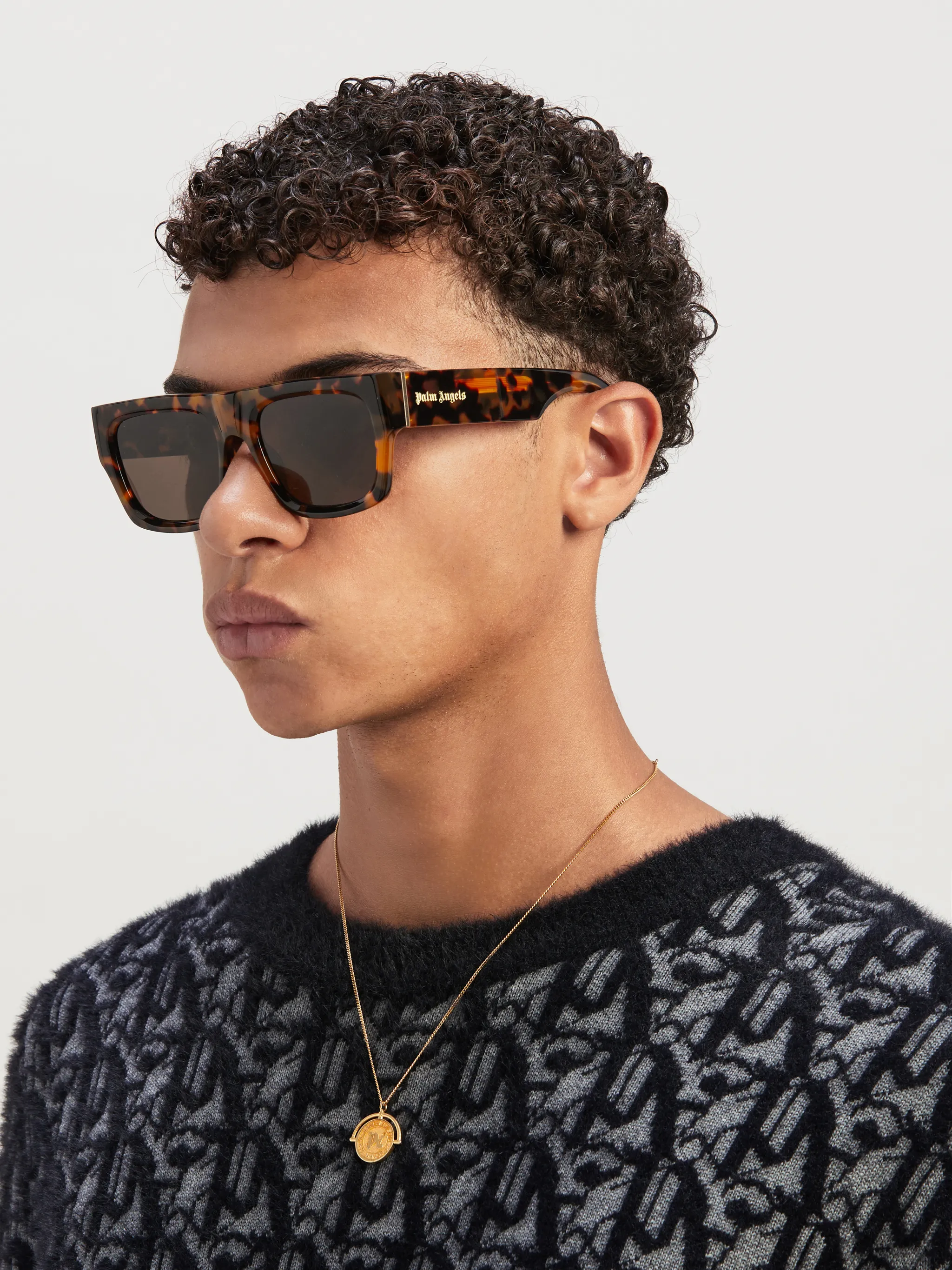 Pixley Sunglasses in brown Palm Angels® Official