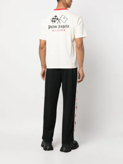 Palm Angels Racing monogram-print T-shirt | Eraldo.com AQ