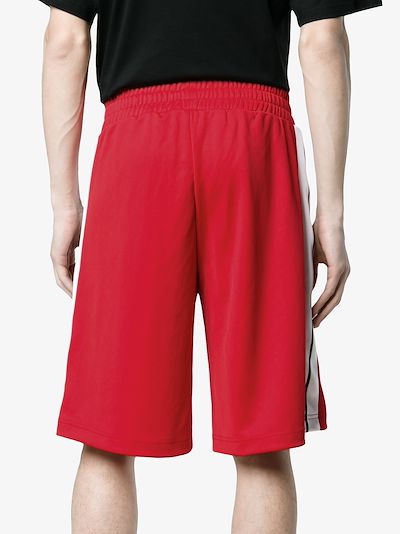 palm angels red shorts