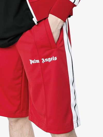 palm angels red shorts