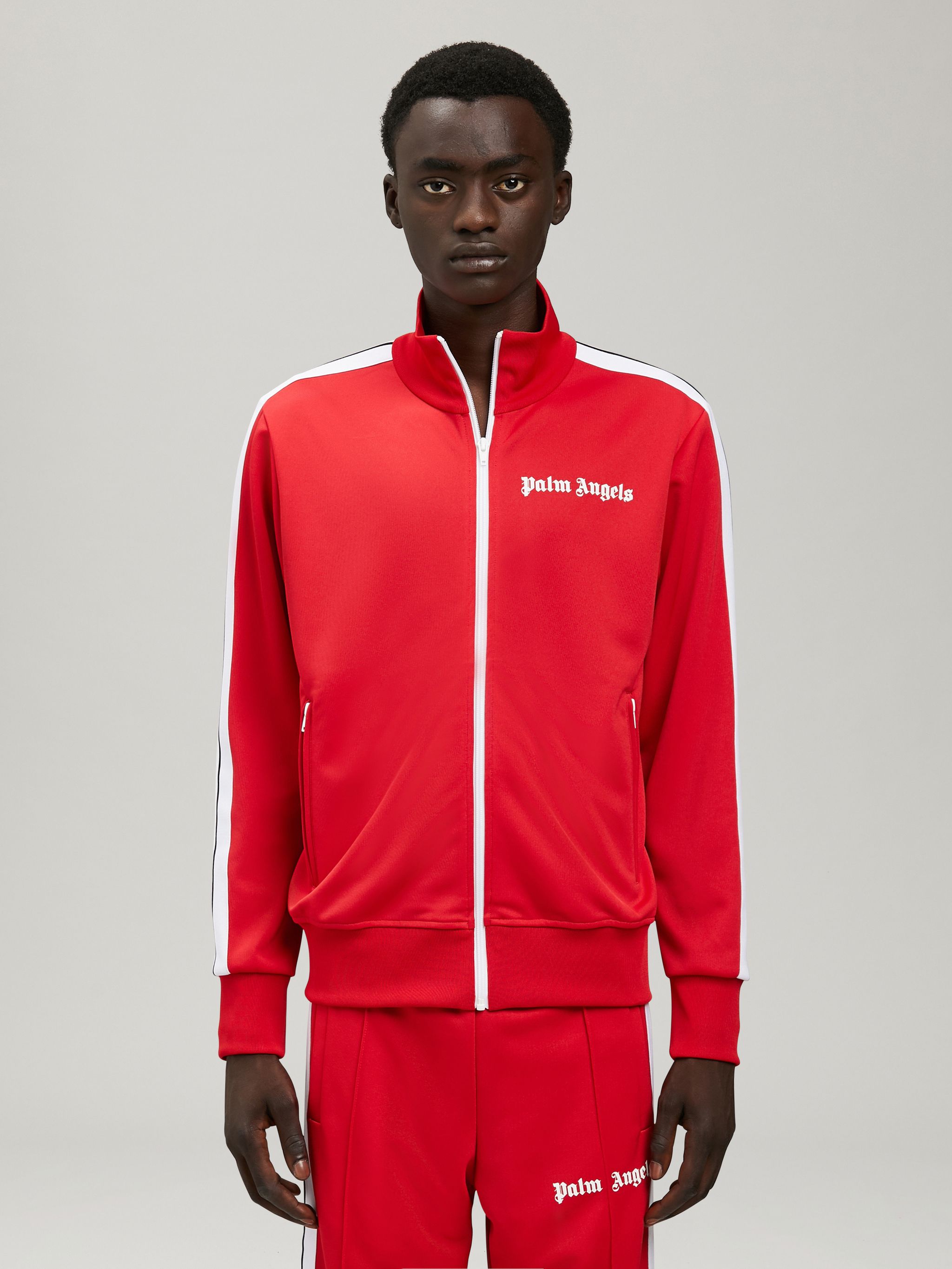 RED TRACK JACKET - Palm Angels® Official